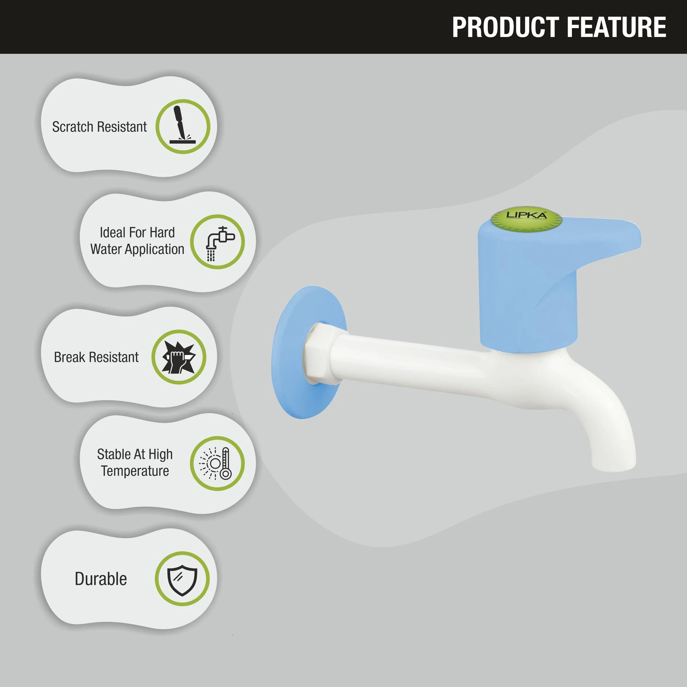 Glory Bib Tap Long Body PTMT Faucet - LIPKA - Image 5