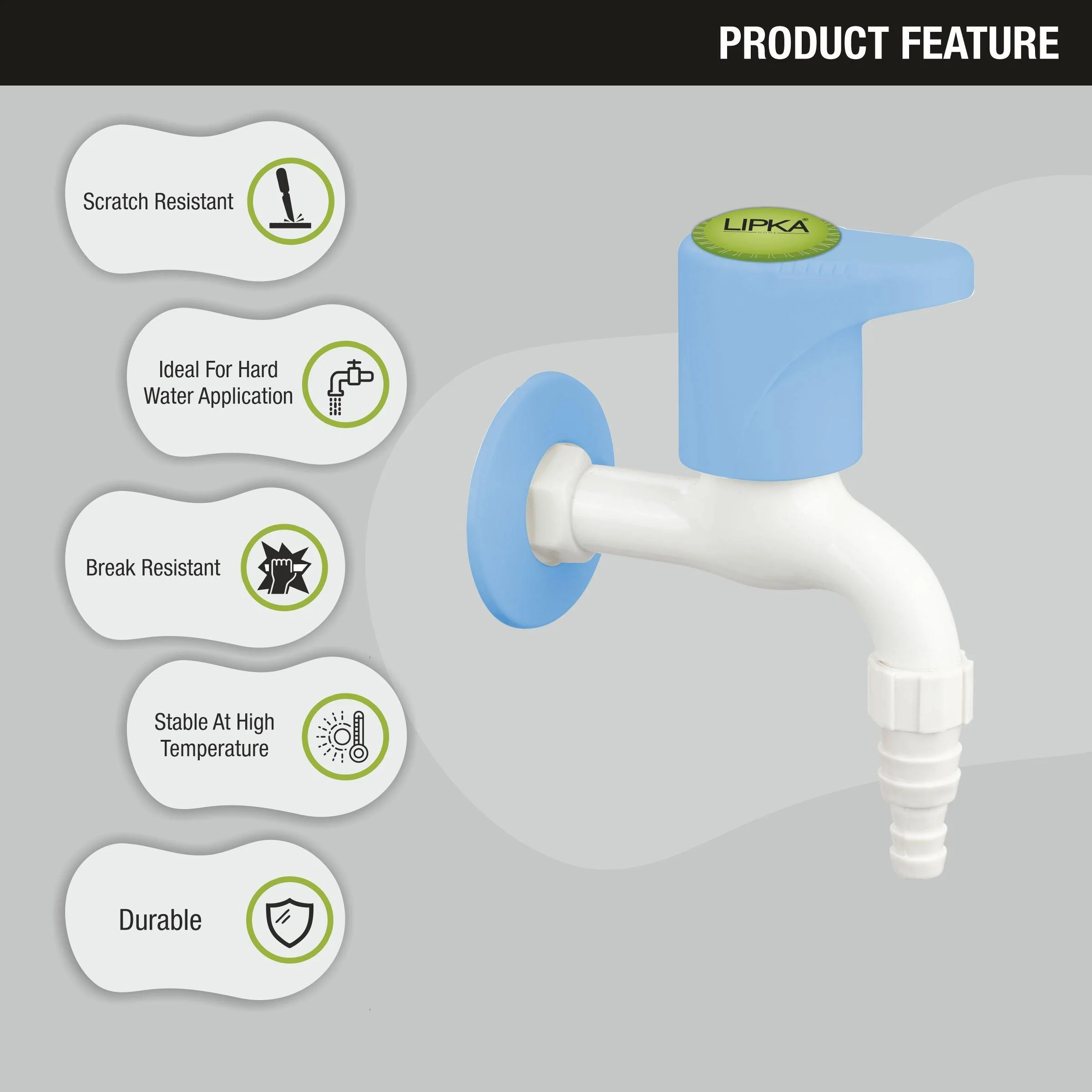Glory Nozzle Bib Tap PTMT Faucet - LIPKA - Image 5