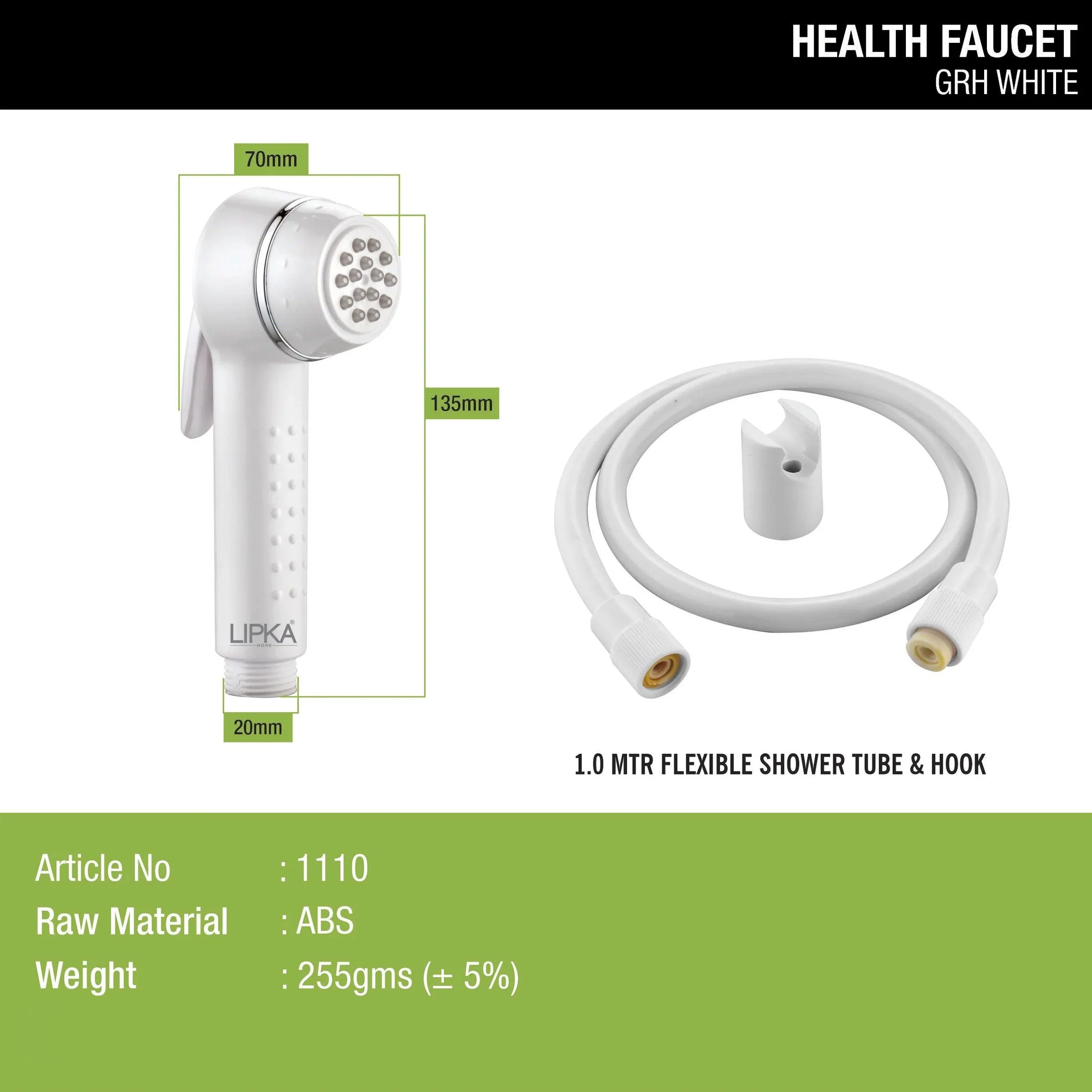 GRH White Health Faucet (Complete Set) - LIPKA - Image 4