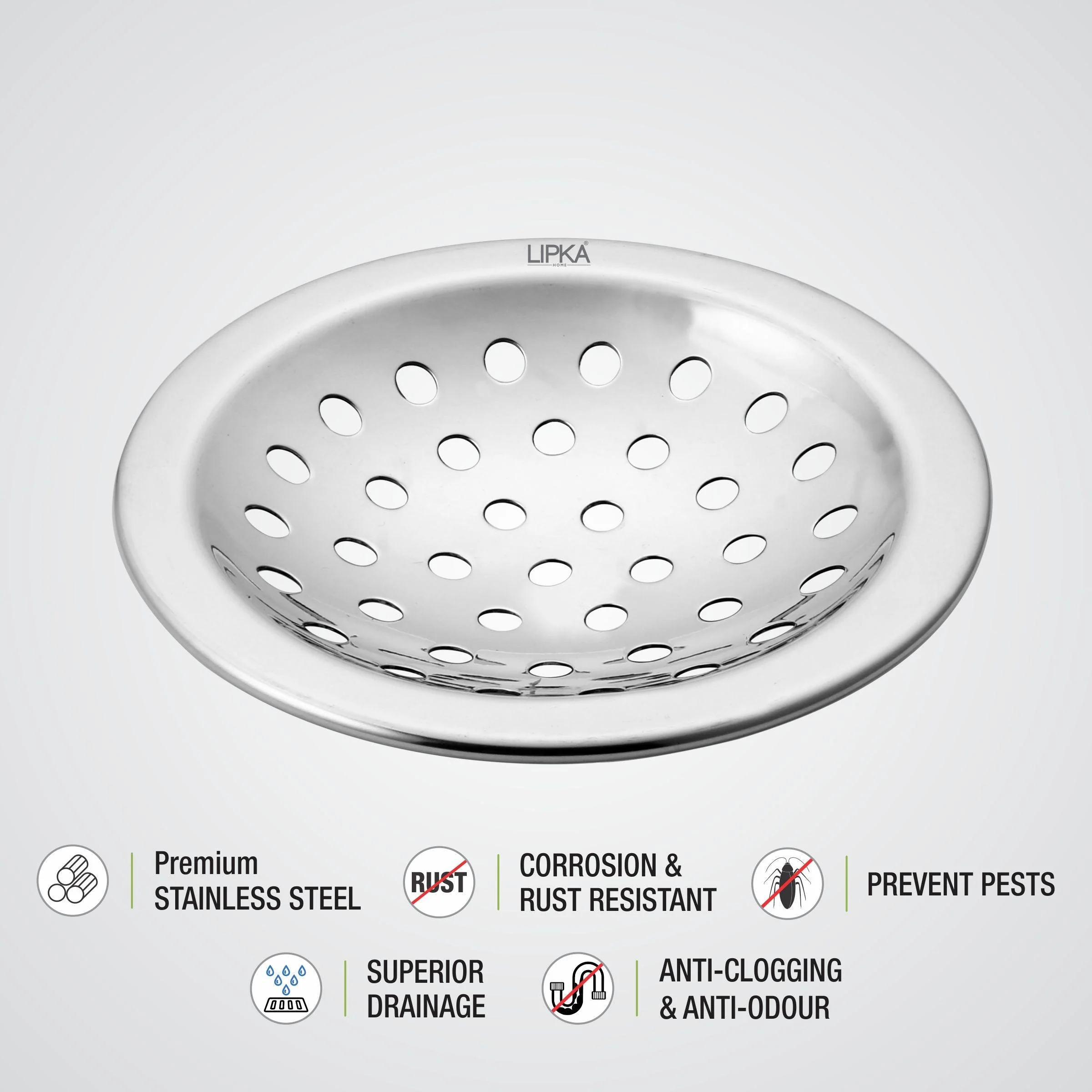 Heavy Snow Round Floor Drain (4.5 Inches) - LIPKA - Image 3