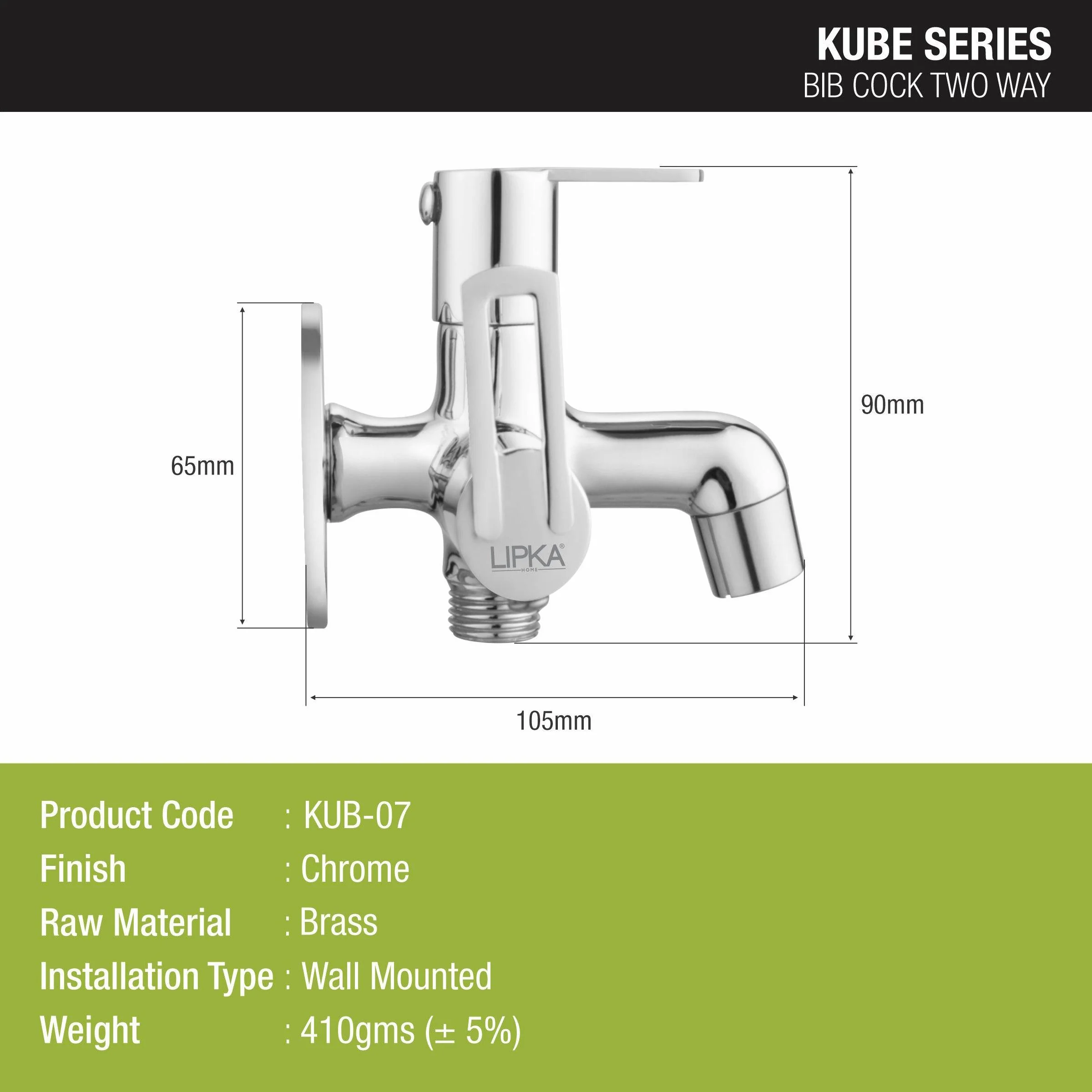 Kube Two Way Bib Tap Faucet - LIPKA - Image 2