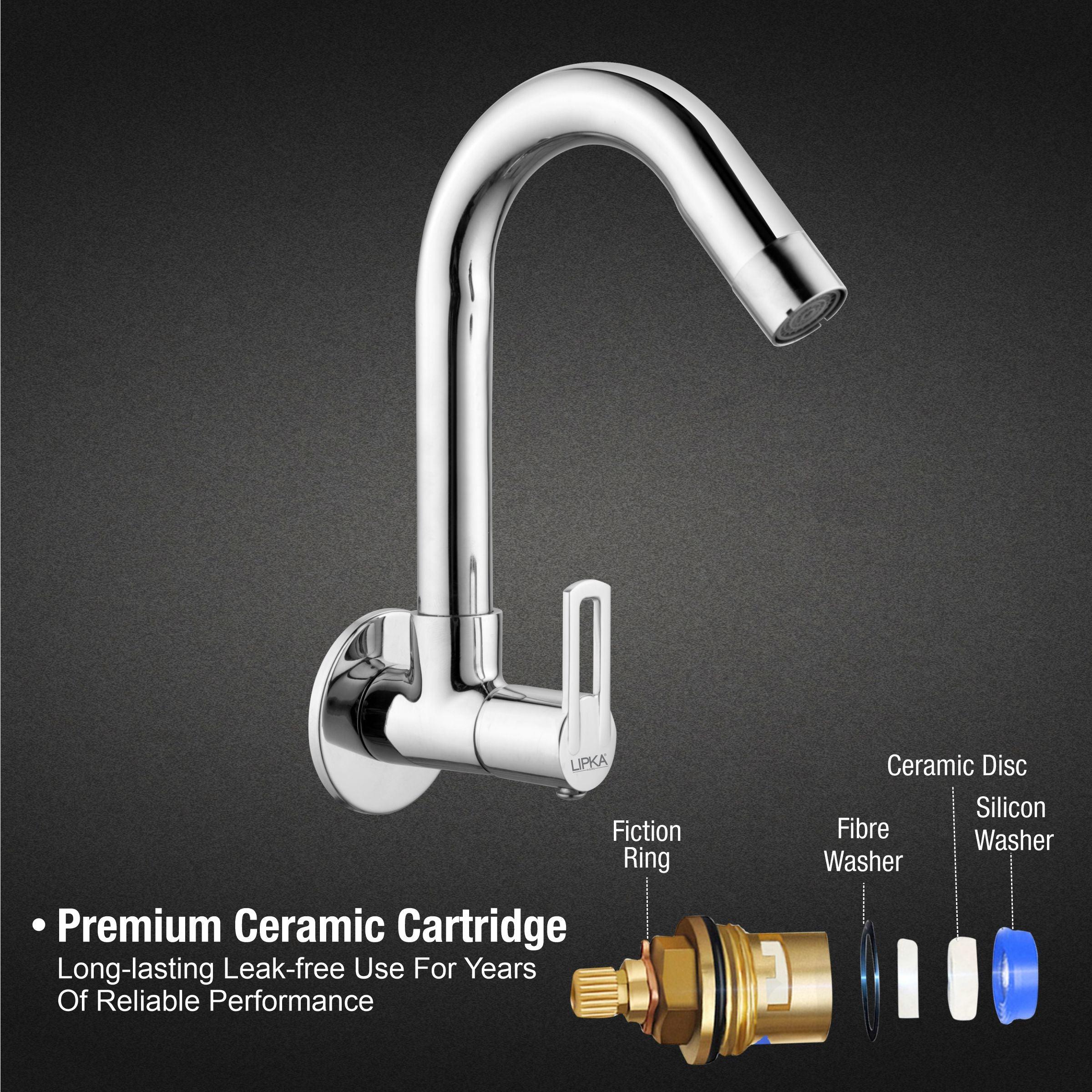Kube Sink Tap Brass Faucet with Swivel Spout - LIPKA - Image 3