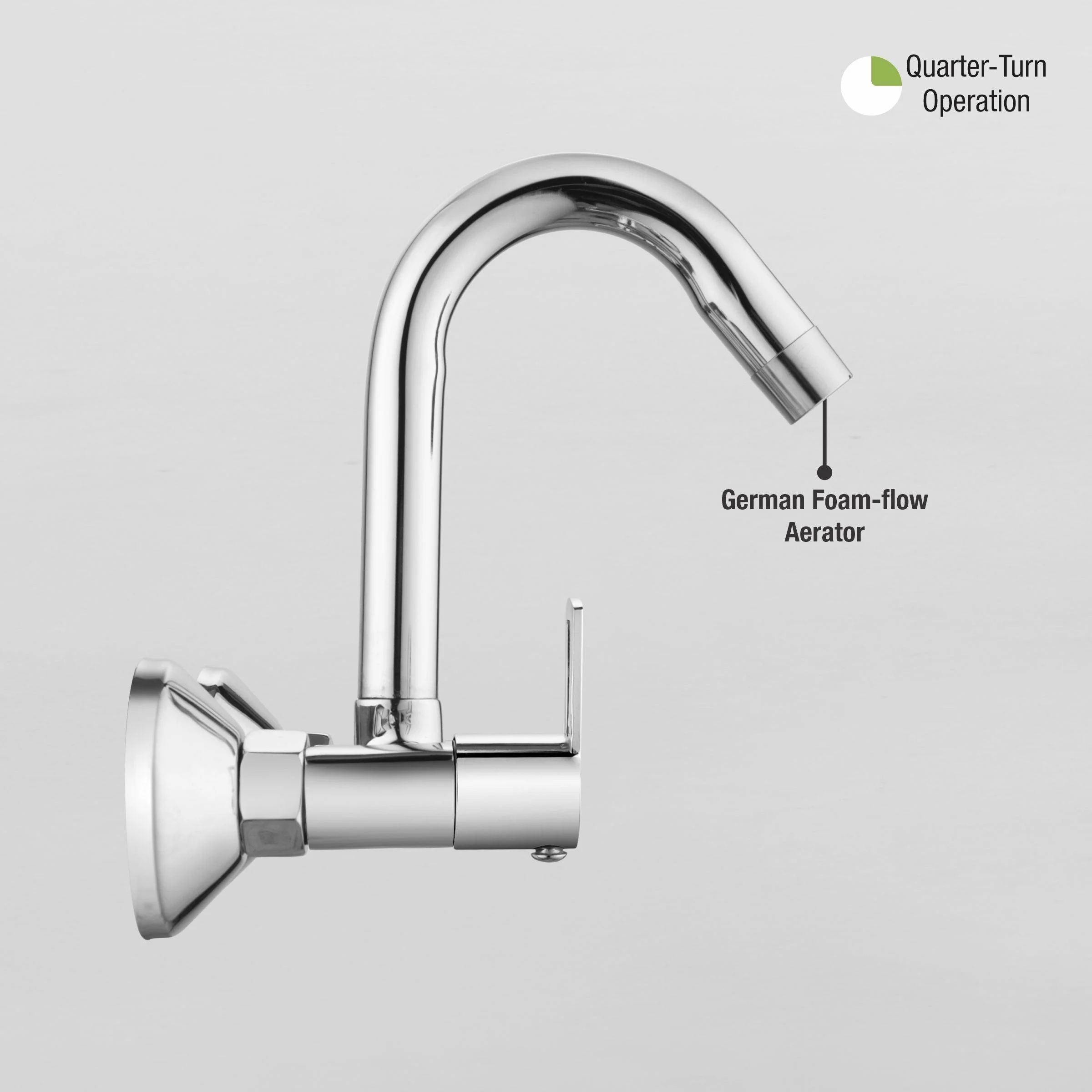 Kube Sink Mixer with Swivel Spout Faucet - LIPKA - Image 5