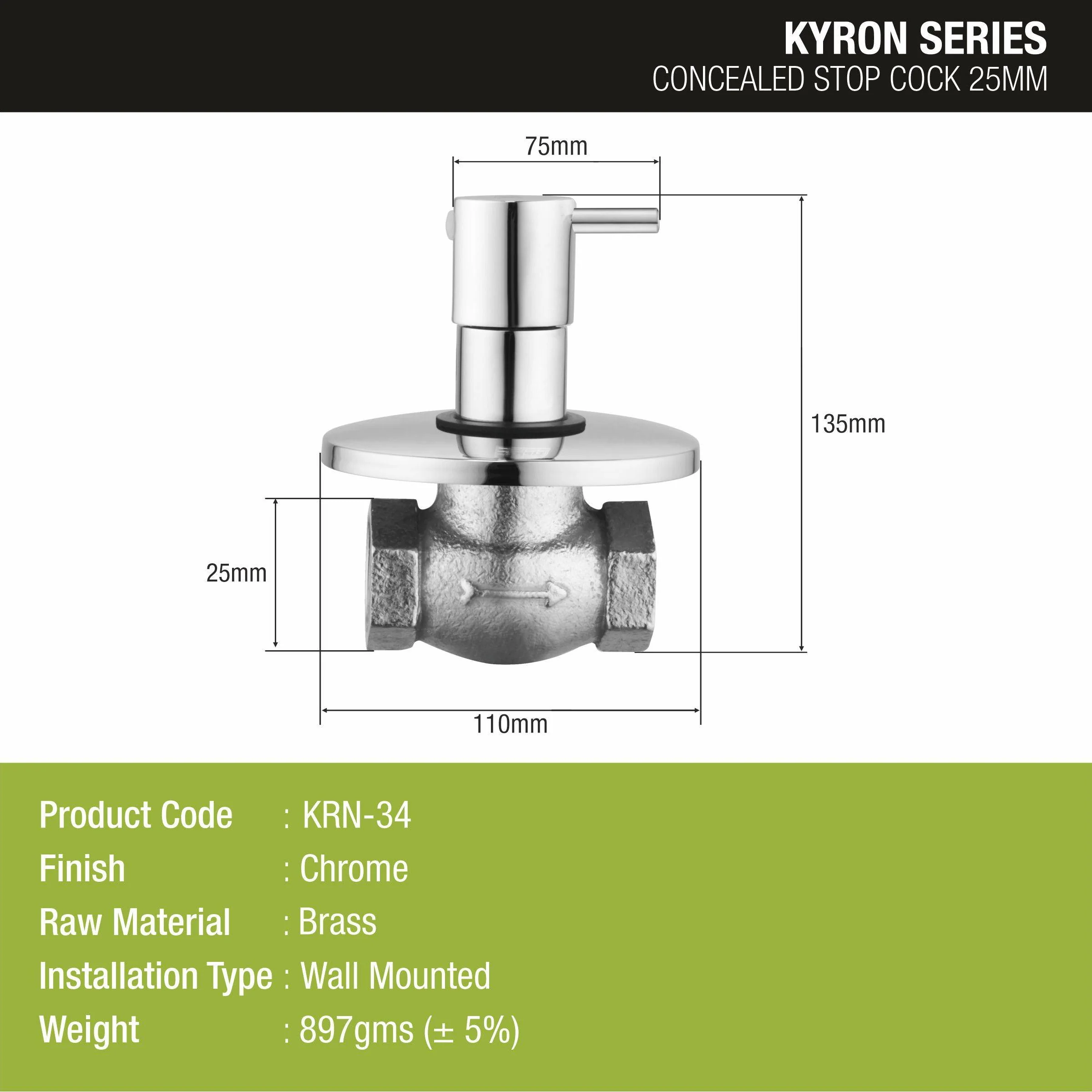 Kyron Flush Cock 25mm Brass Faucet - LIPKA - Image 2