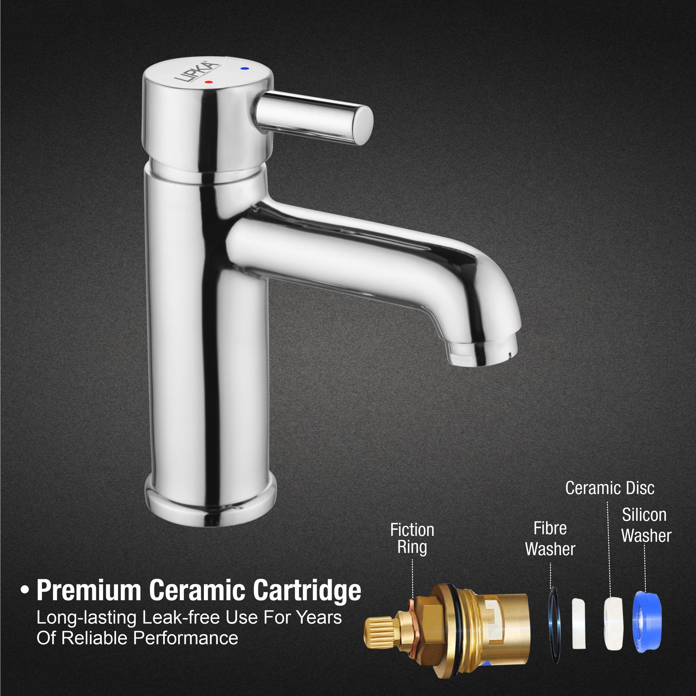 Kyron Single Lever Basin Mixer Brass Faucet - LIPKA - Image 3