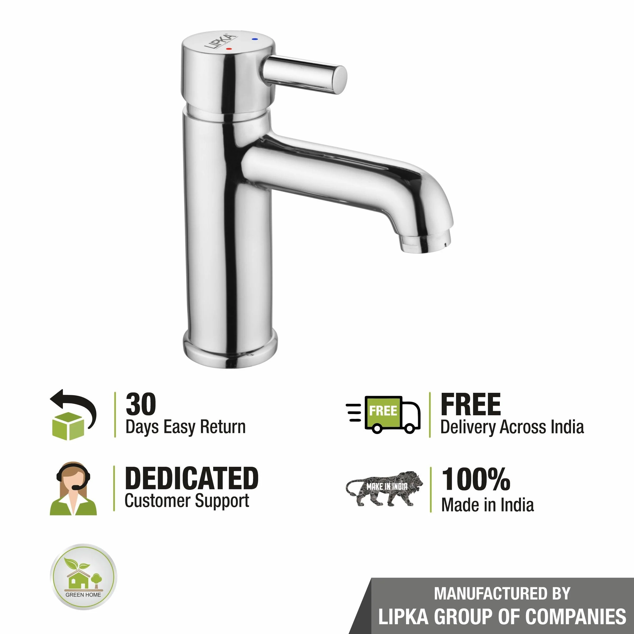 Kyron Single Lever Basin Mixer Brass Faucet - LIPKA - Image 7