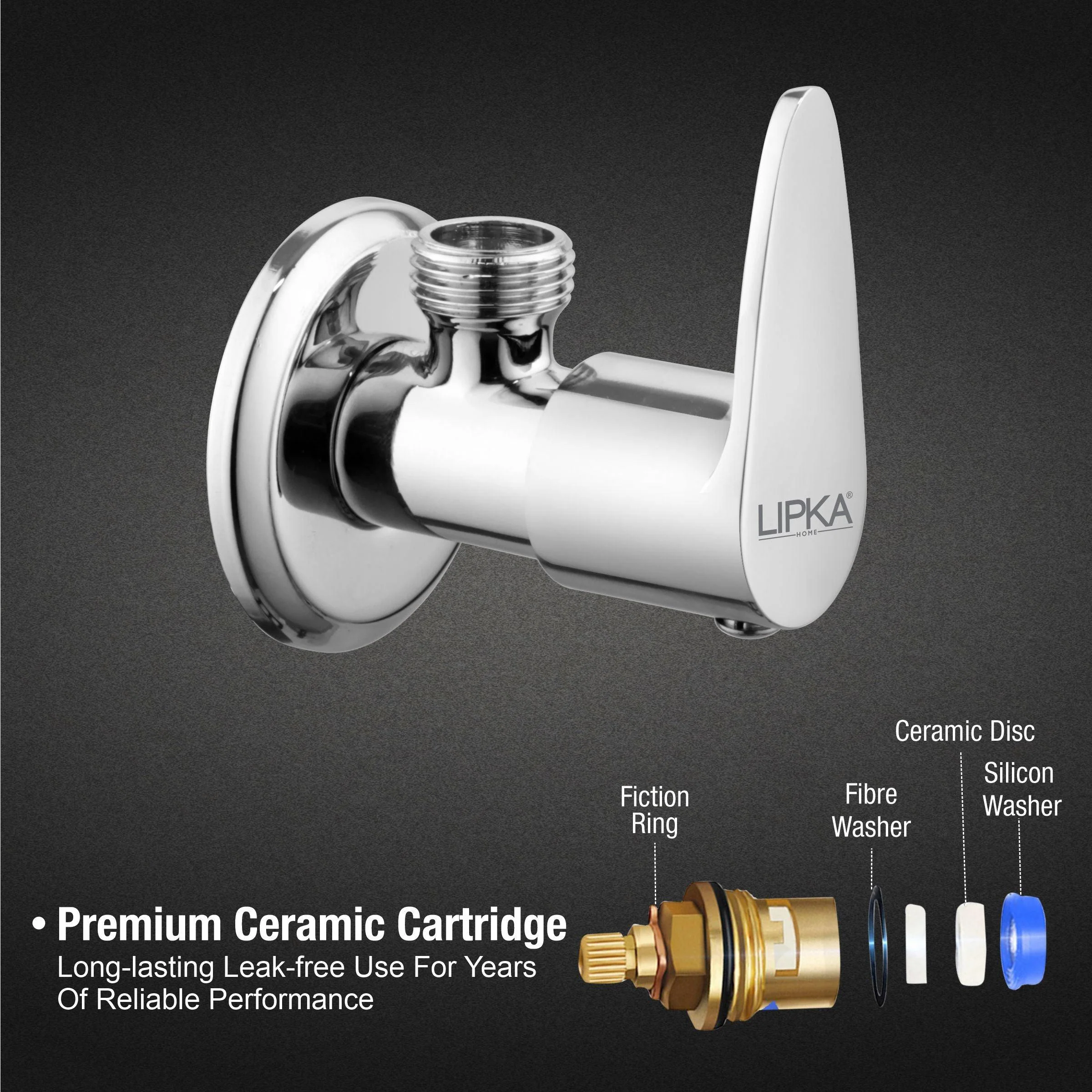 Lava Angle Valve Brass Faucet - LIPKA - Image 3