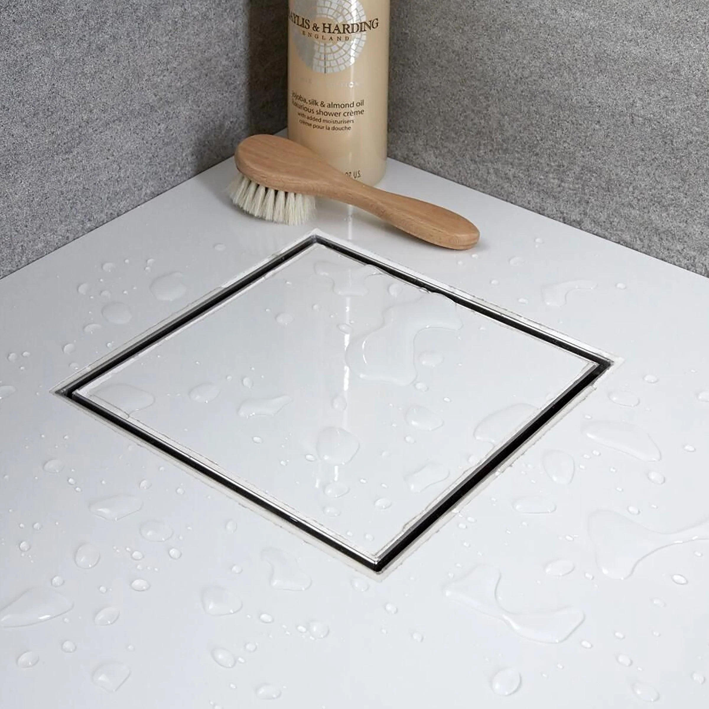 Marble Insert Shower Drain Channel (4 X 4 Inches) - LIPKA - Image 2