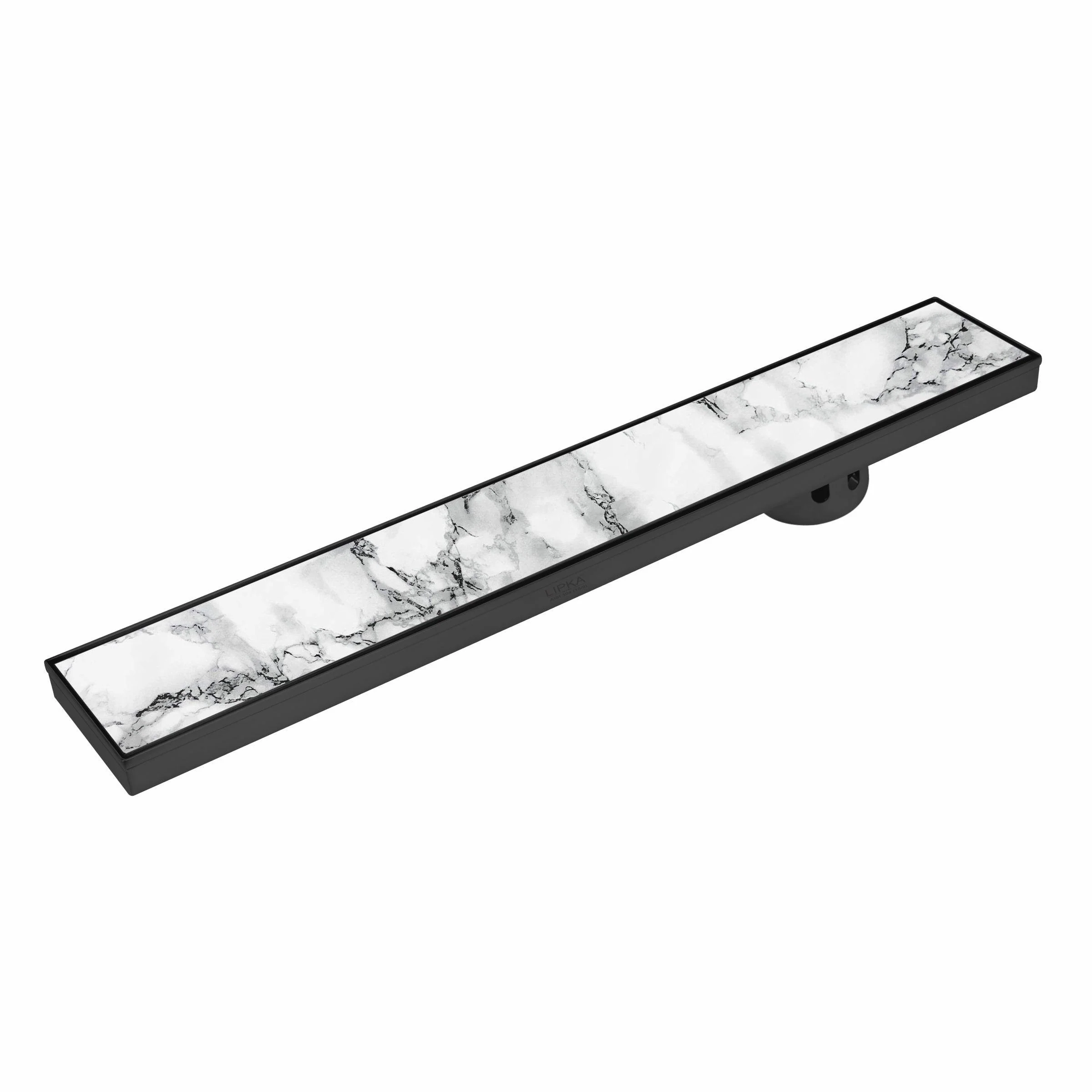 Marble Insert Shower Drain Channel - Black (40 x 4 Inches) - LIPKA