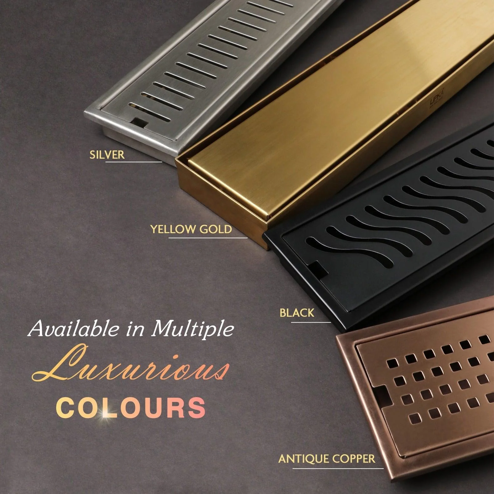 Marble Insert Shower Drain Channel - Yellow Gold (40 x 4 Inches) - LIPKA - Image 5