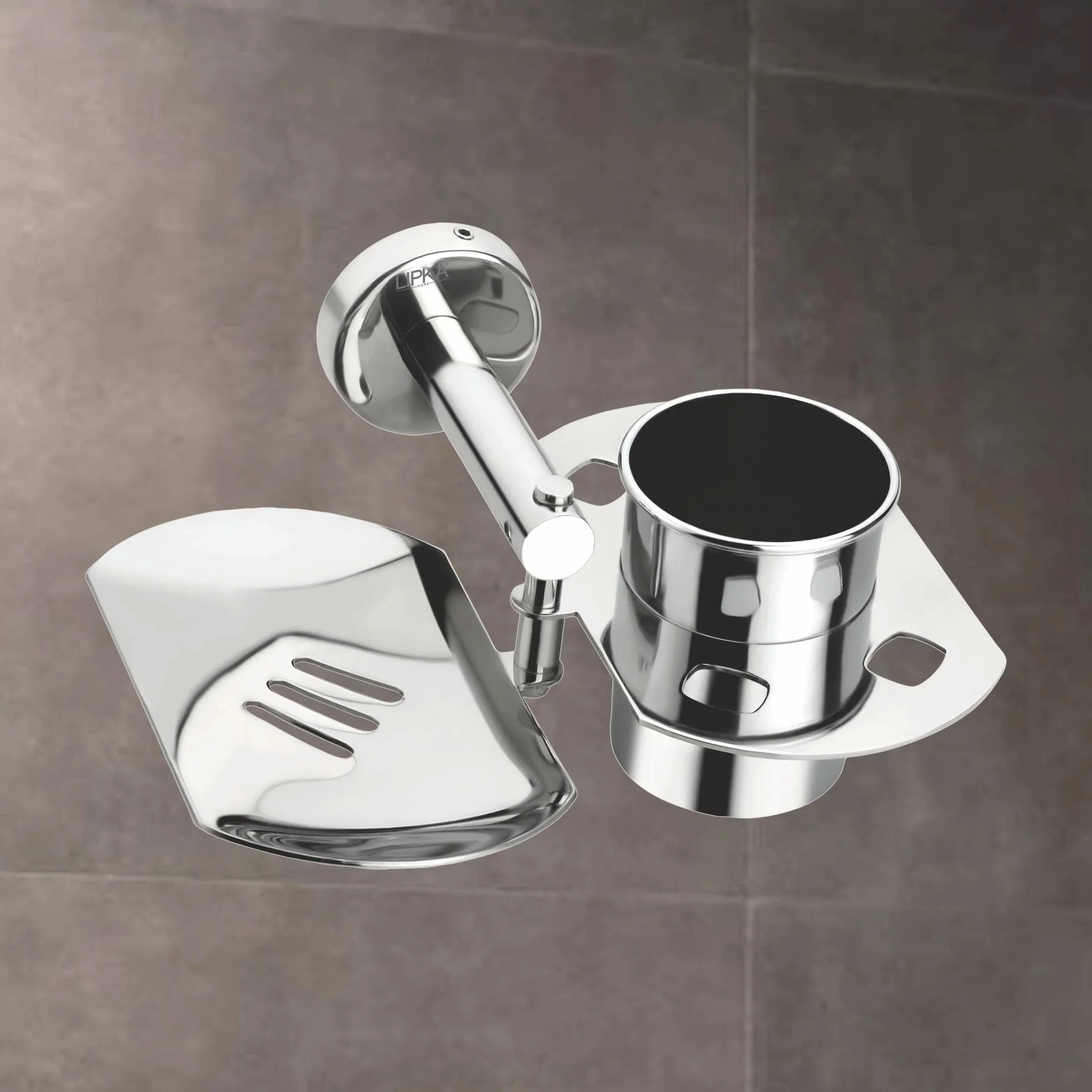 Metro Soap Dish with Tumbler Holder - LIPKA