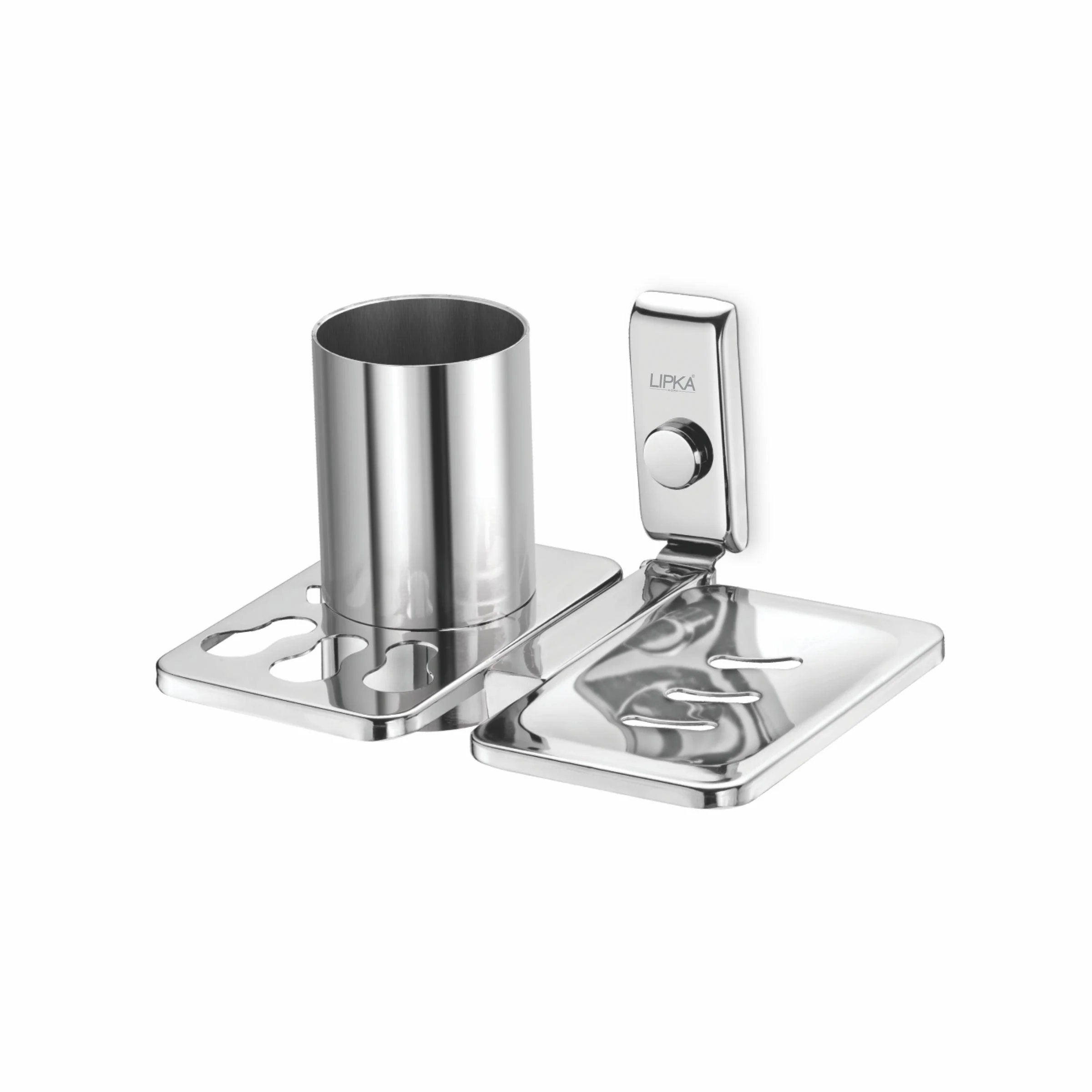 Navigate Soap Dish with Tumbler Holder (304-SS) - LIPKA