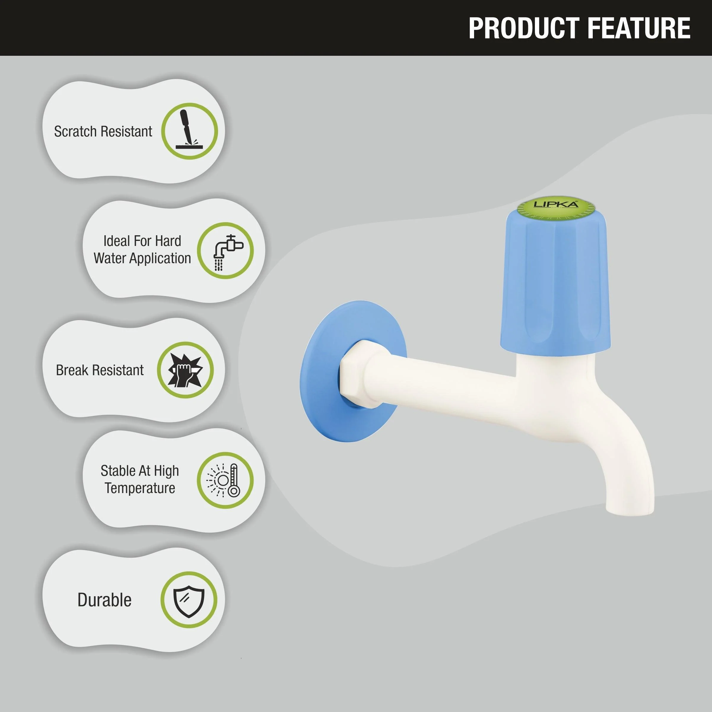 Nobel Bib Tap Long Body PTMT Faucet - LIPKA - Image 5
