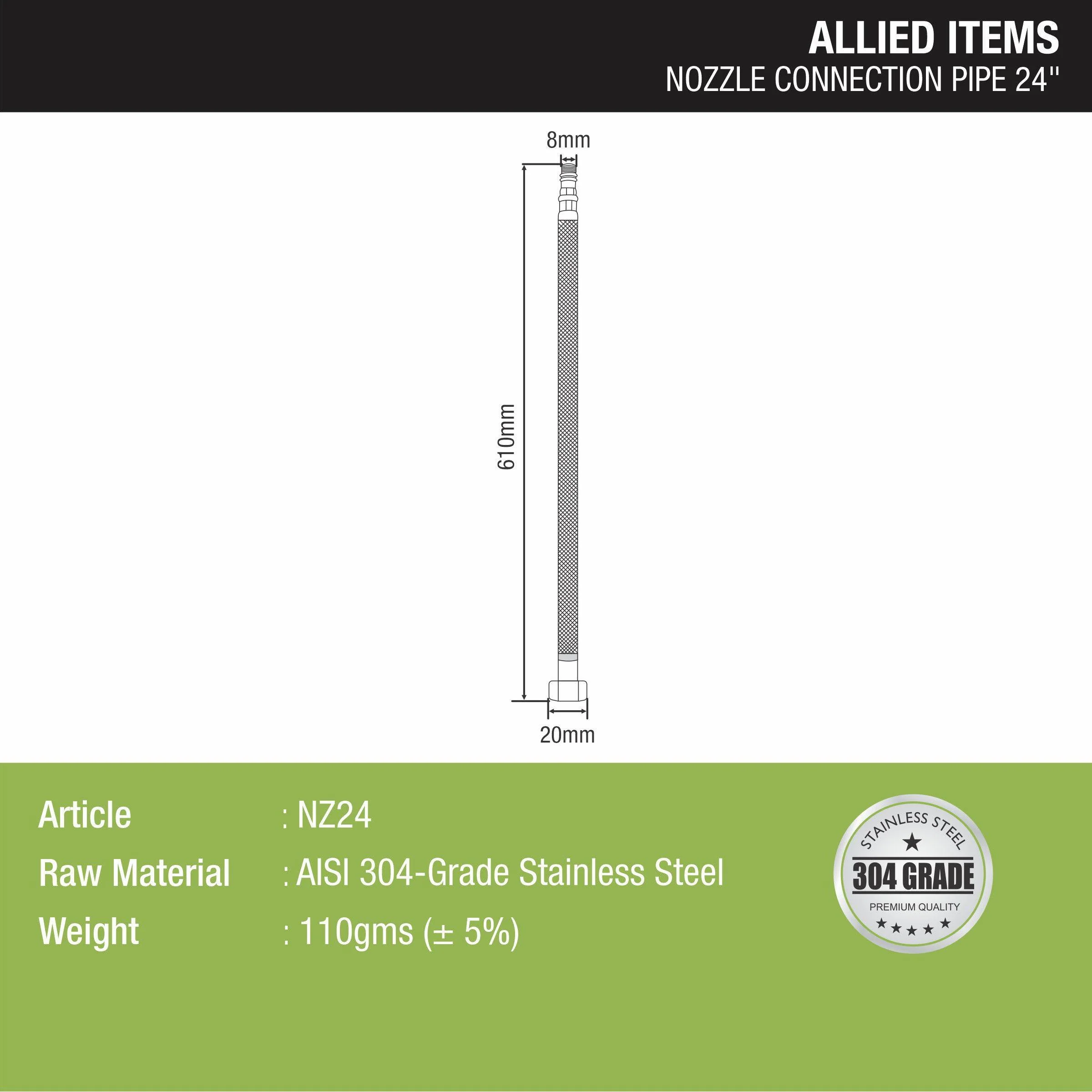 Nozzle Connection Pipe 24” (304 Steel) - LIPKA - Image 2