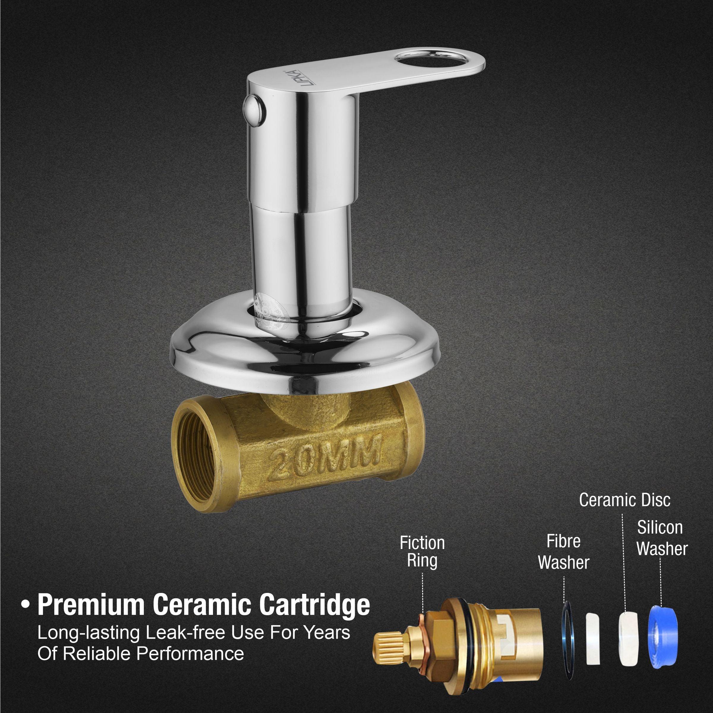Orbiter Concealed Stop Valve (20mm) Brass Faucet - LIPKA - Image 3