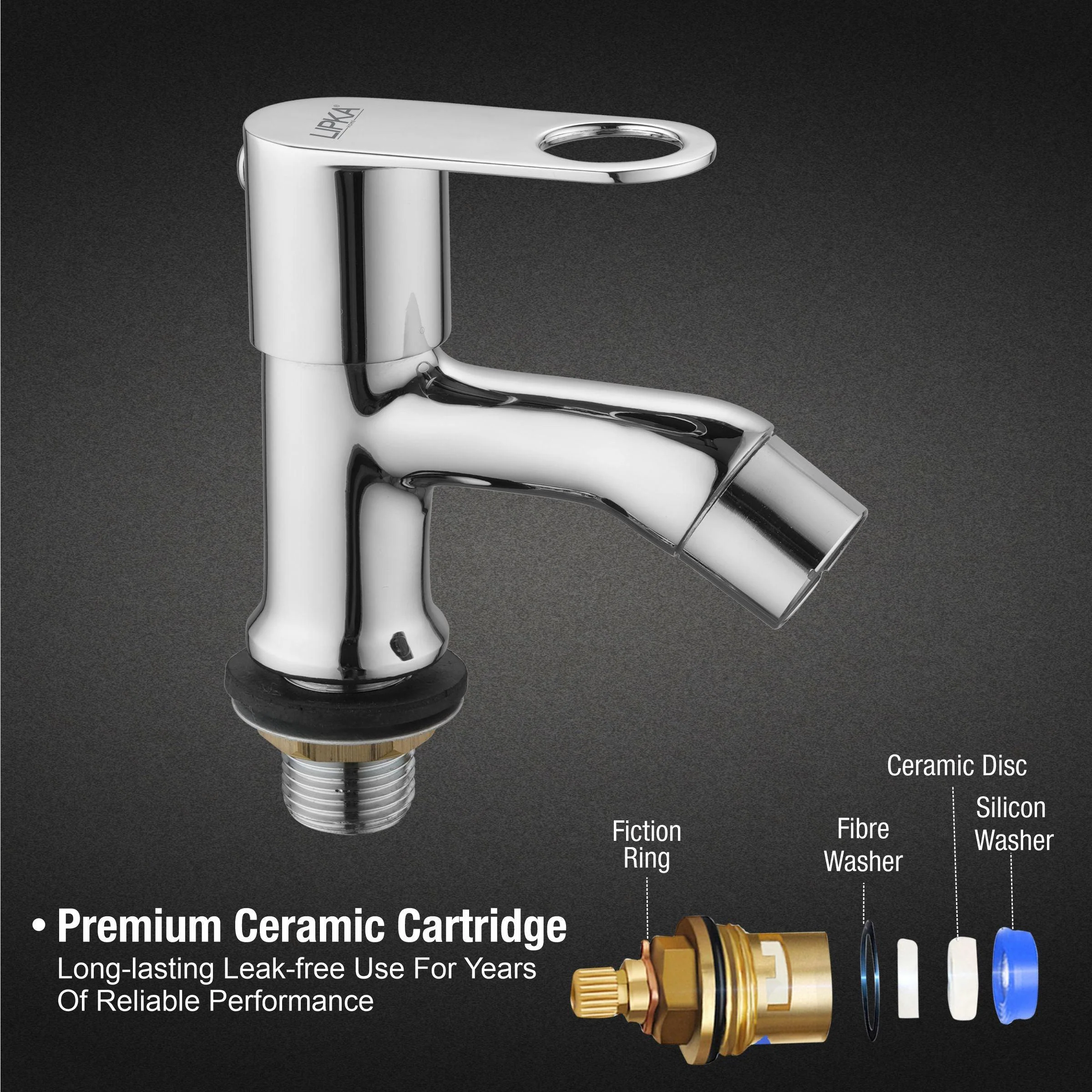 Orbiter Pillar Tap Brass Faucet - LIPKA - Image 3