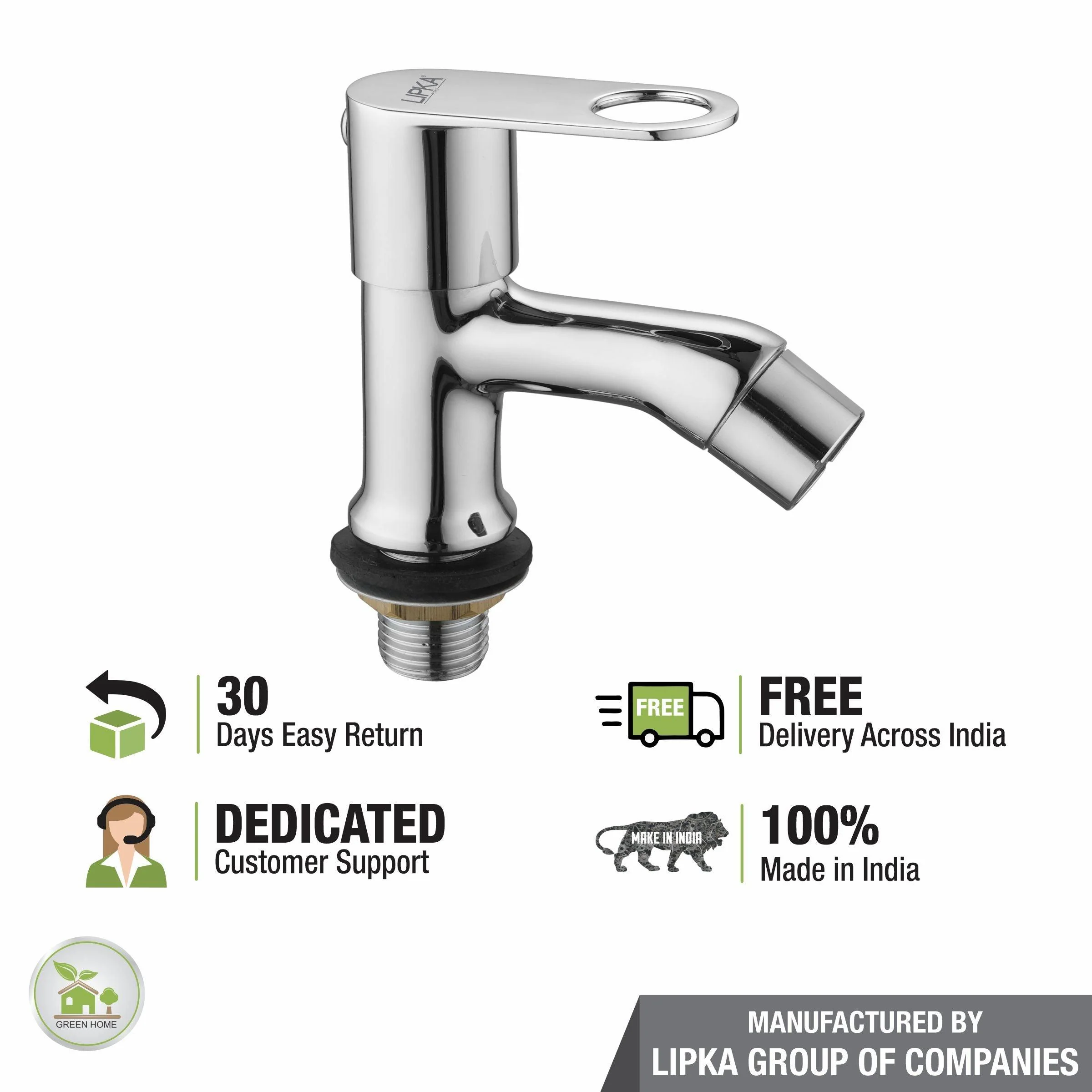 Orbiter Pillar Tap Brass Faucet - LIPKA - Image 6