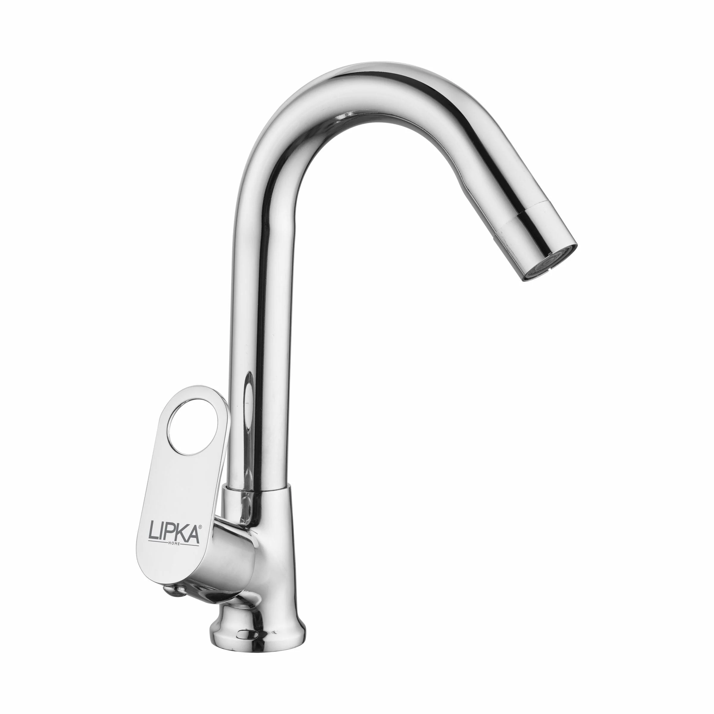 Orbiter Swan Neck Brass Faucet with Swivel Spout - LIPKA