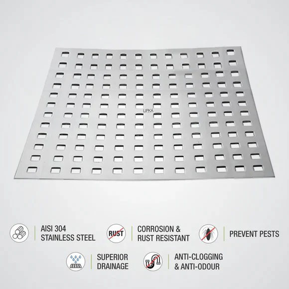 Palo Commercial 304-Grade Floor Drain (12 x 12 Inches) - LIPKA - Image 3