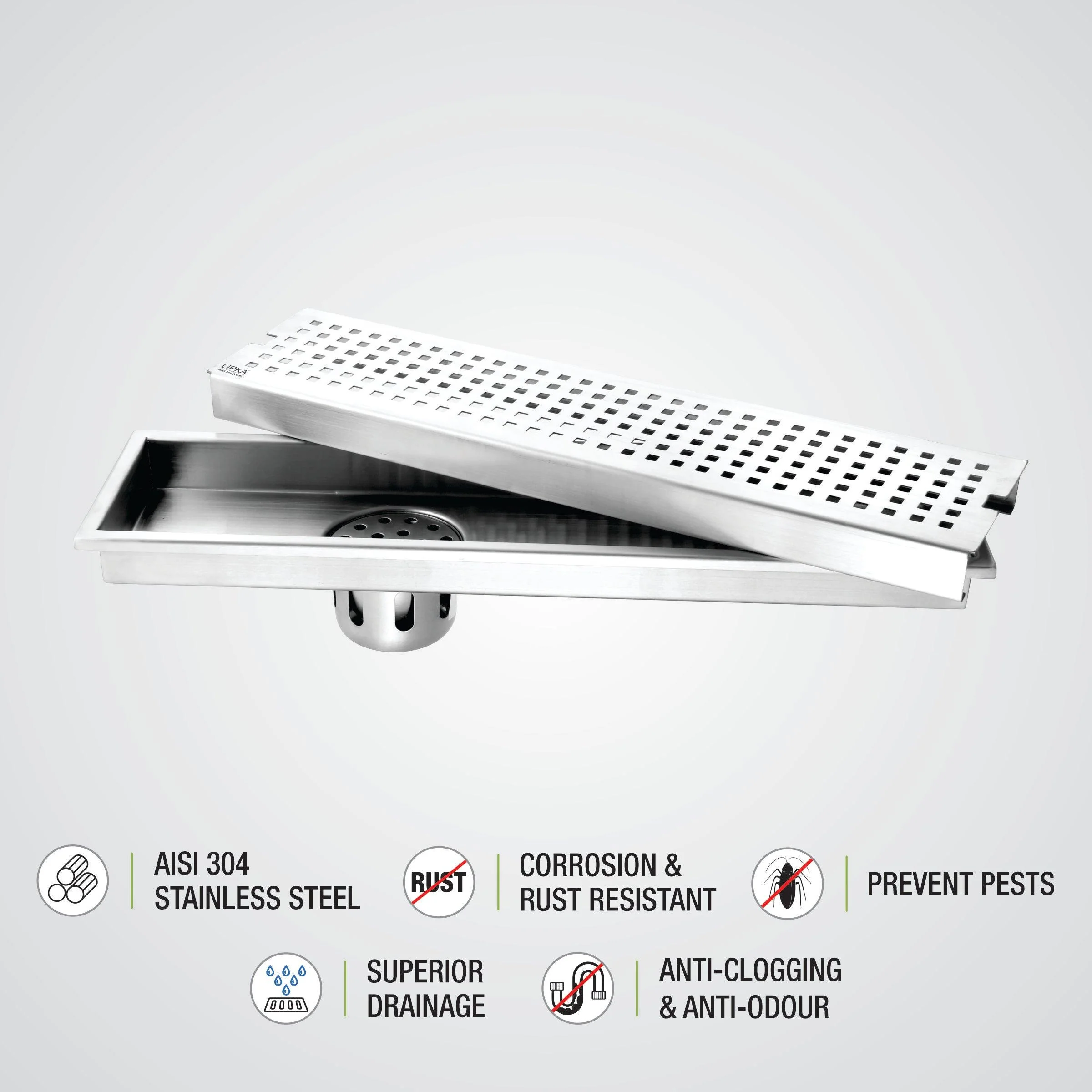 Palo Shower Drain Channel (40 x 5 Inches) - LIPKA - Image 5