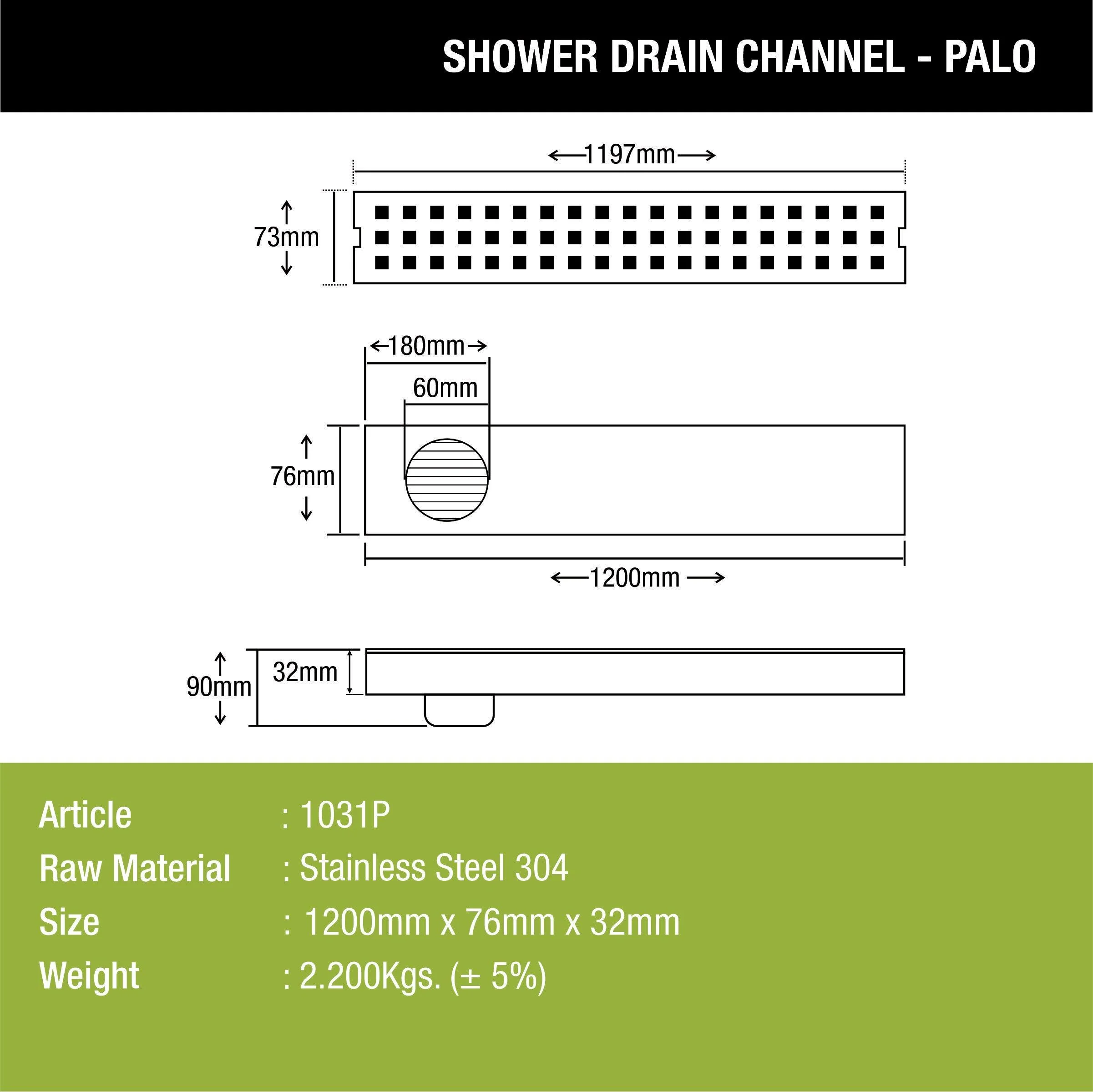 Palo Shower Drain Channel (48 x 3 Inches) - LIPKA - Image 3
