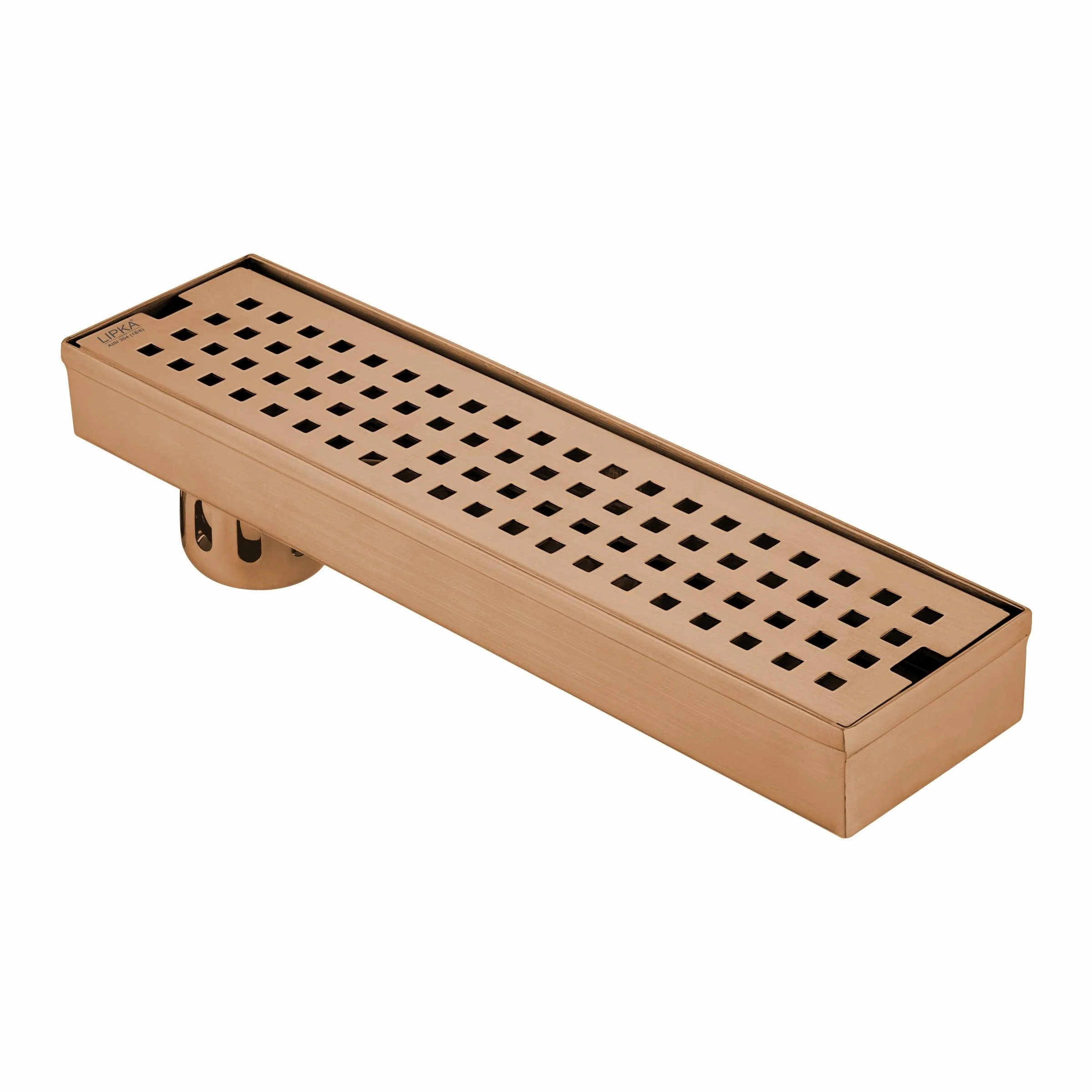 Palo Shower Drain Channel - Antique Copper (18 x 3 Inches) - LIPKA