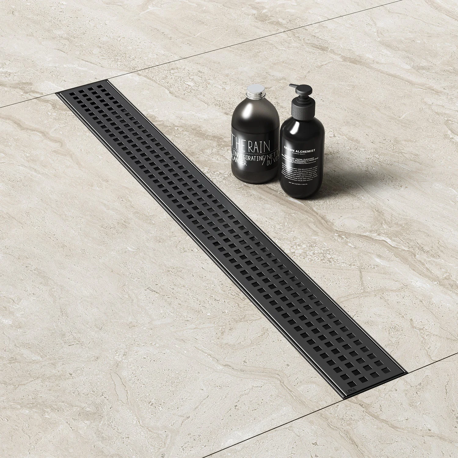 Palo Shower Drain Channel - Black (12 x 5 Inches) - LIPKA - Image 2