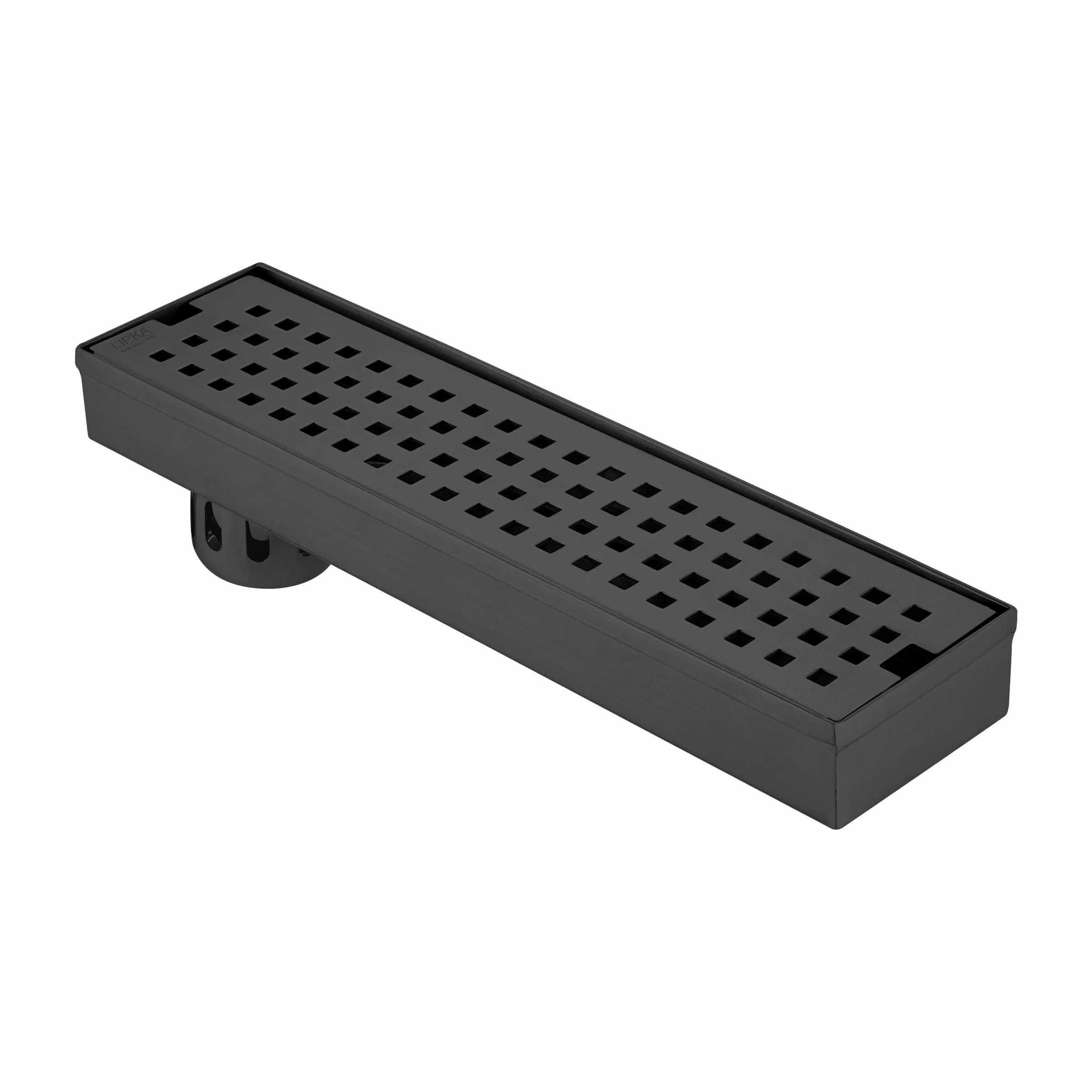 Palo Shower Drain Channel -Black (18 x 3 Inches) - LIPKA