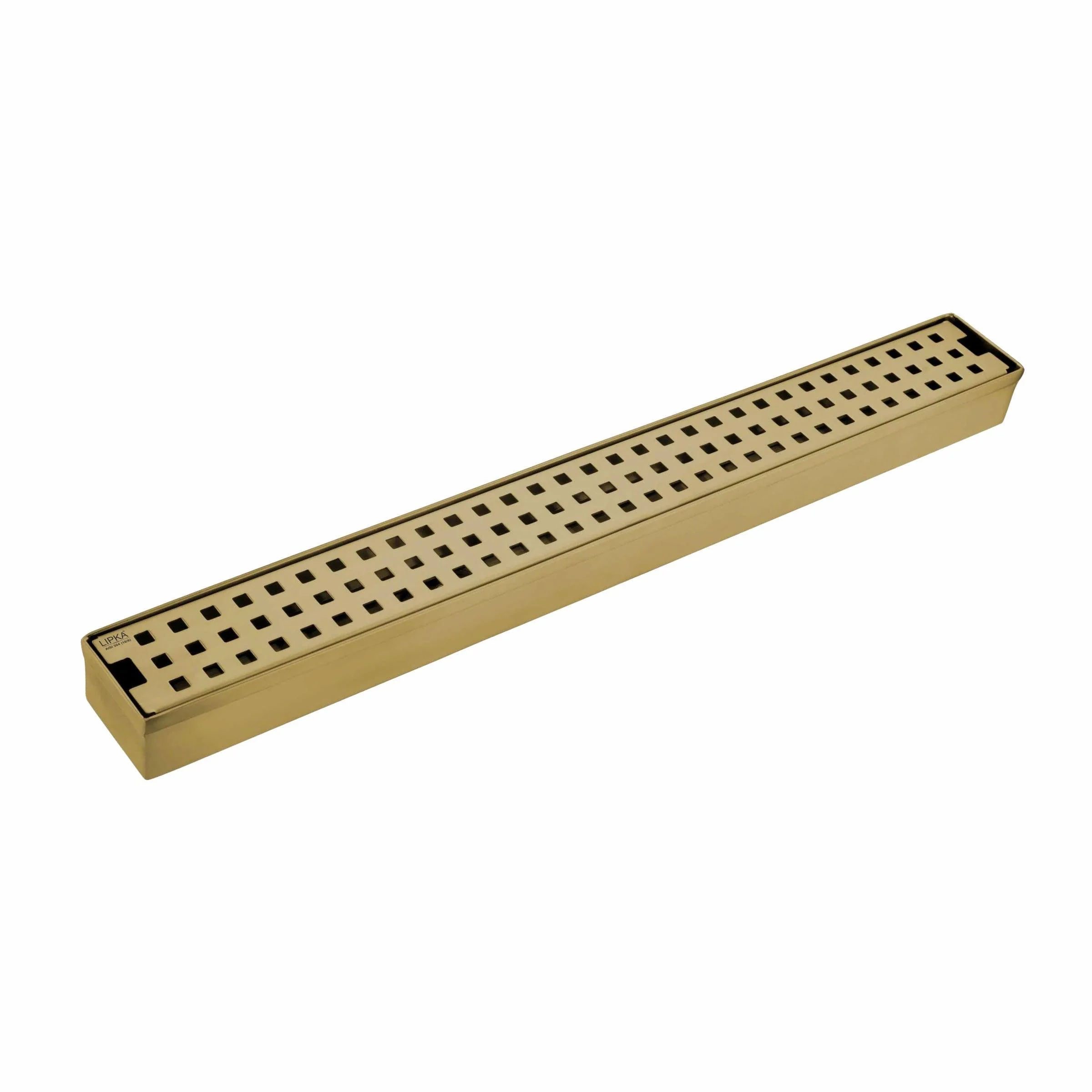 Palo Shower Drain Channel - Yellow Gold (40 x 2 Inches) - LIPKA