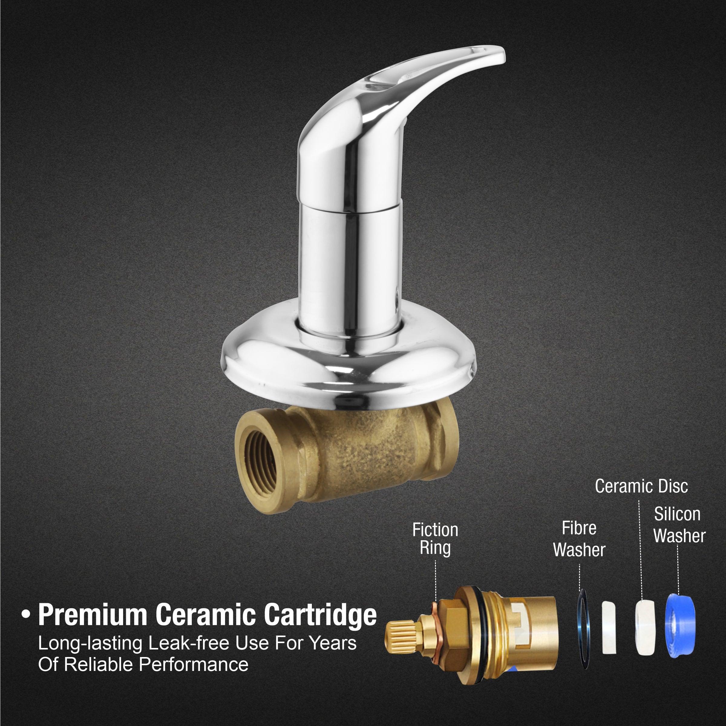 Pixel Concealed Stop Valve 15mm Brass Faucet  - LIPKA - Image 3