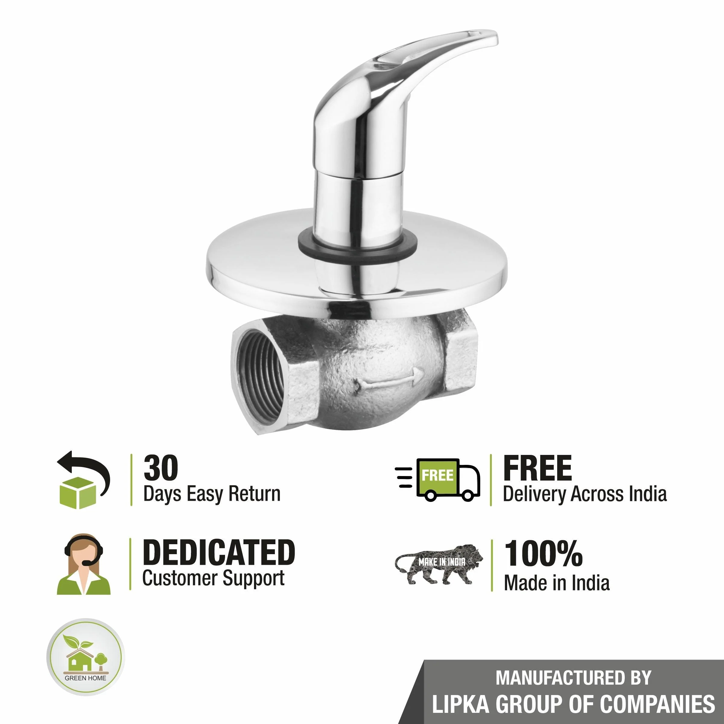Pixel Flush Cock 25mm Brass Faucet - LIPKA - Image 5