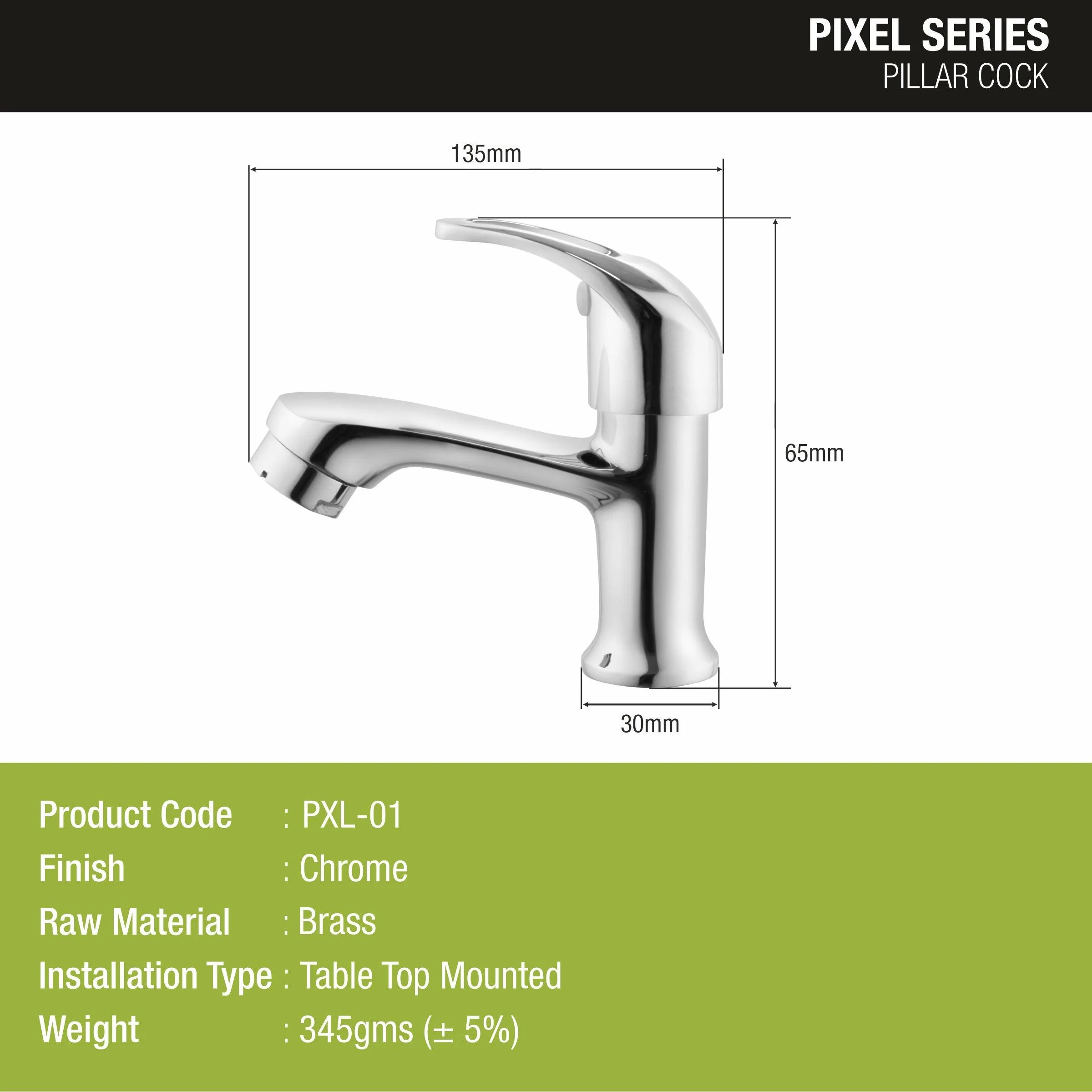 Pixel Pillar Tap Brass Faucet - LIPKA - Image 2