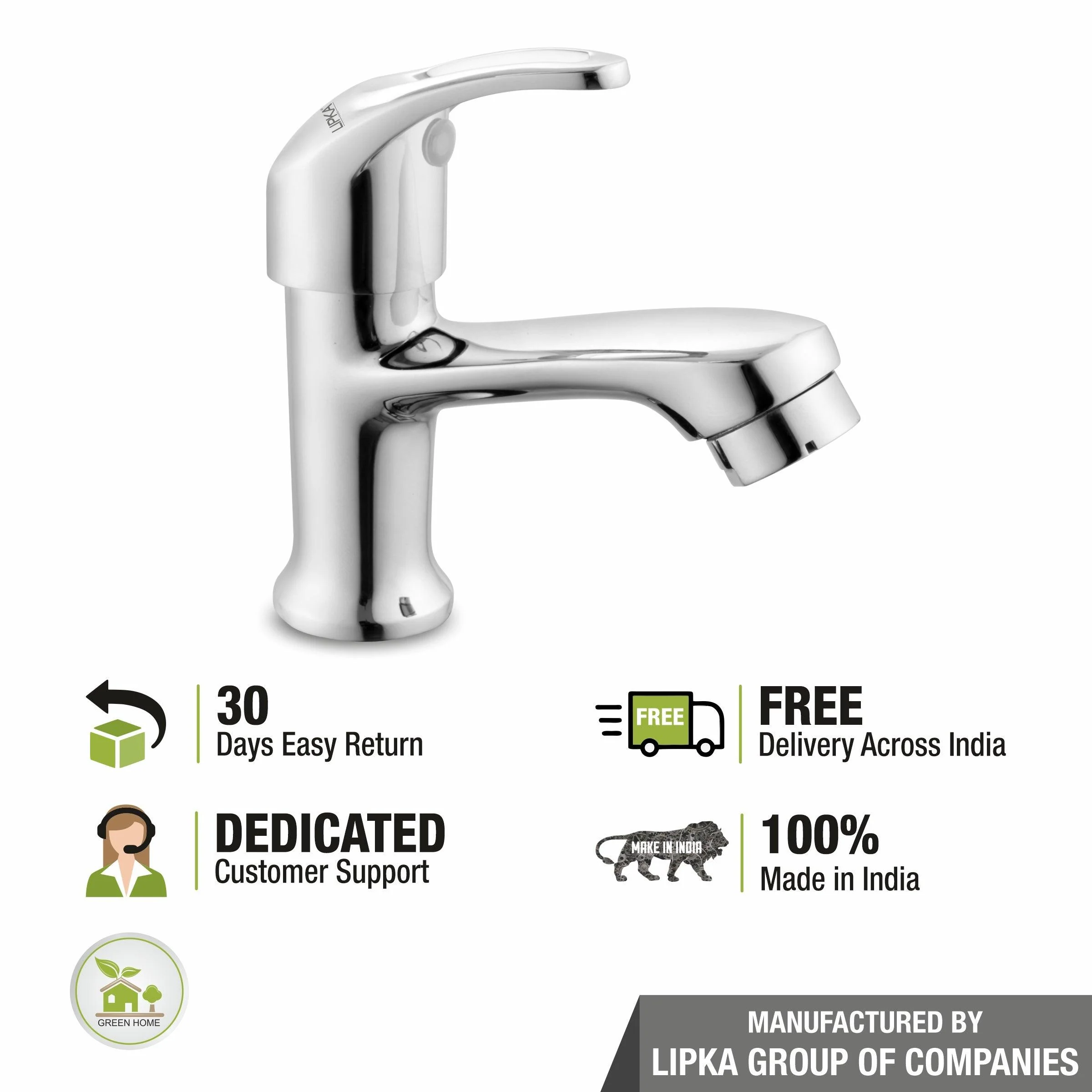 Pixel Pillar Tap Brass Faucet - LIPKA - Image 4