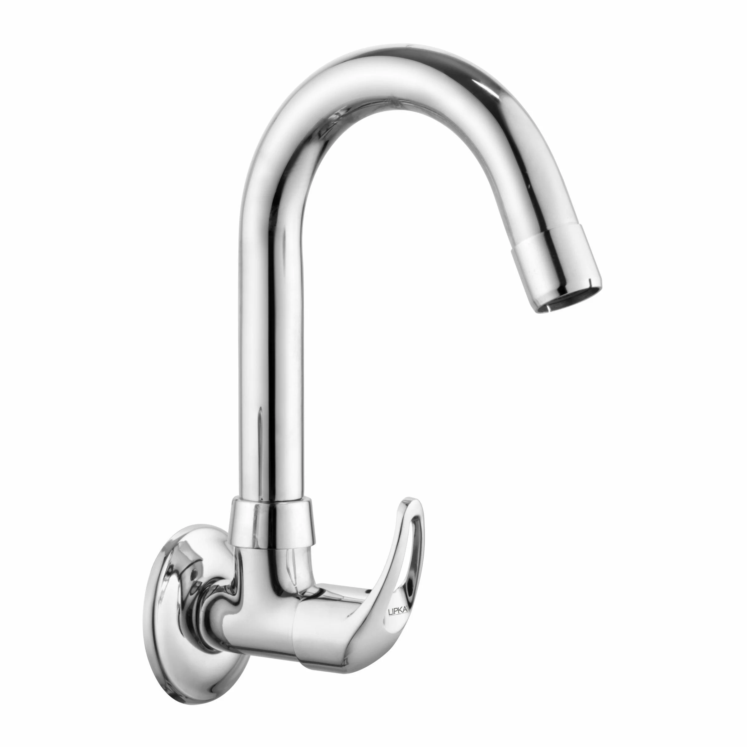 Pixel Sink Tap Brass Faucet with Round Swivel Spout (12 Inches) - LIPKA