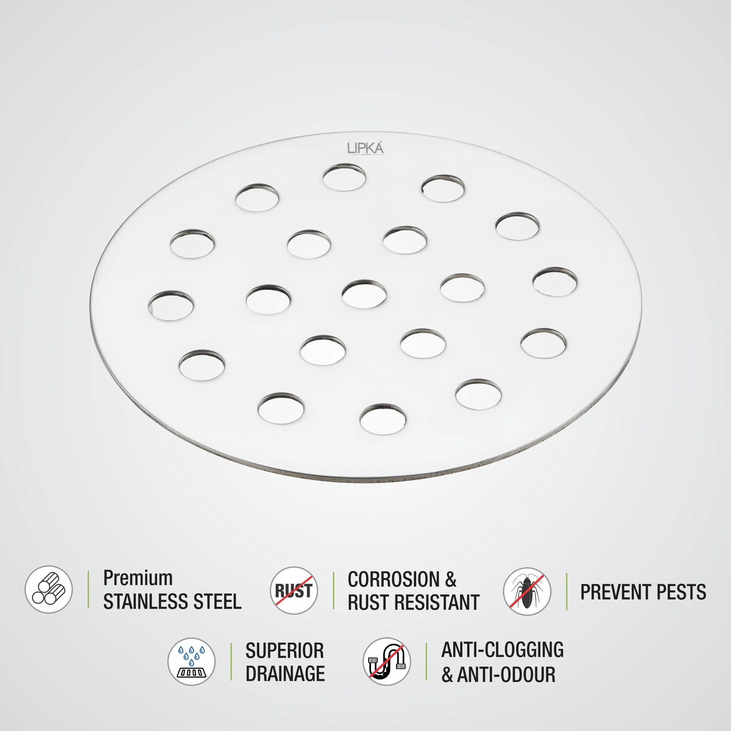Plain Round Jali Floor Drain (3 inches) - LIPKA - Image 3