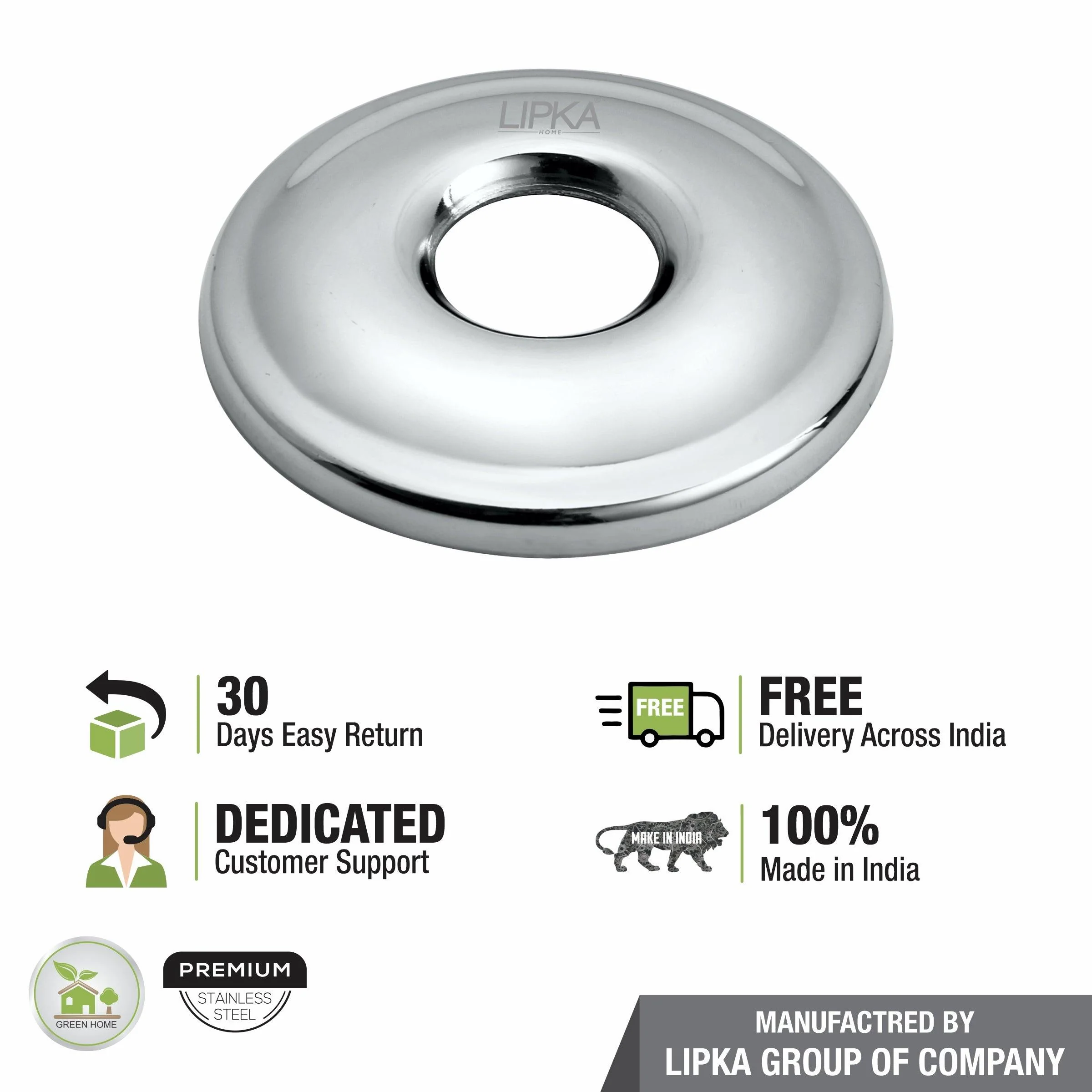 Pluto Flange (Chrome Plated) Pack of 10 - LIPKA - Image 3