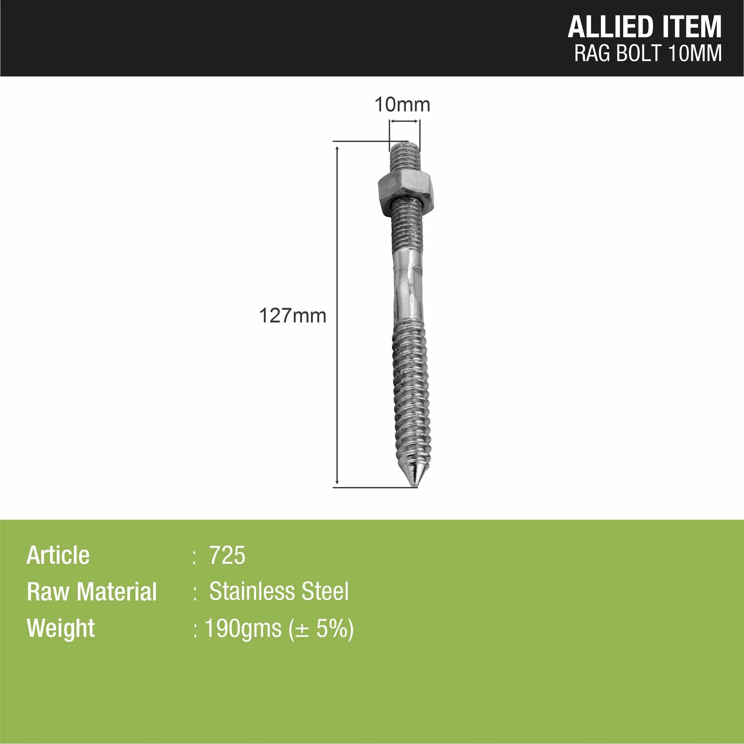Rag Bolt (10mm) - LIPKA - Image 2