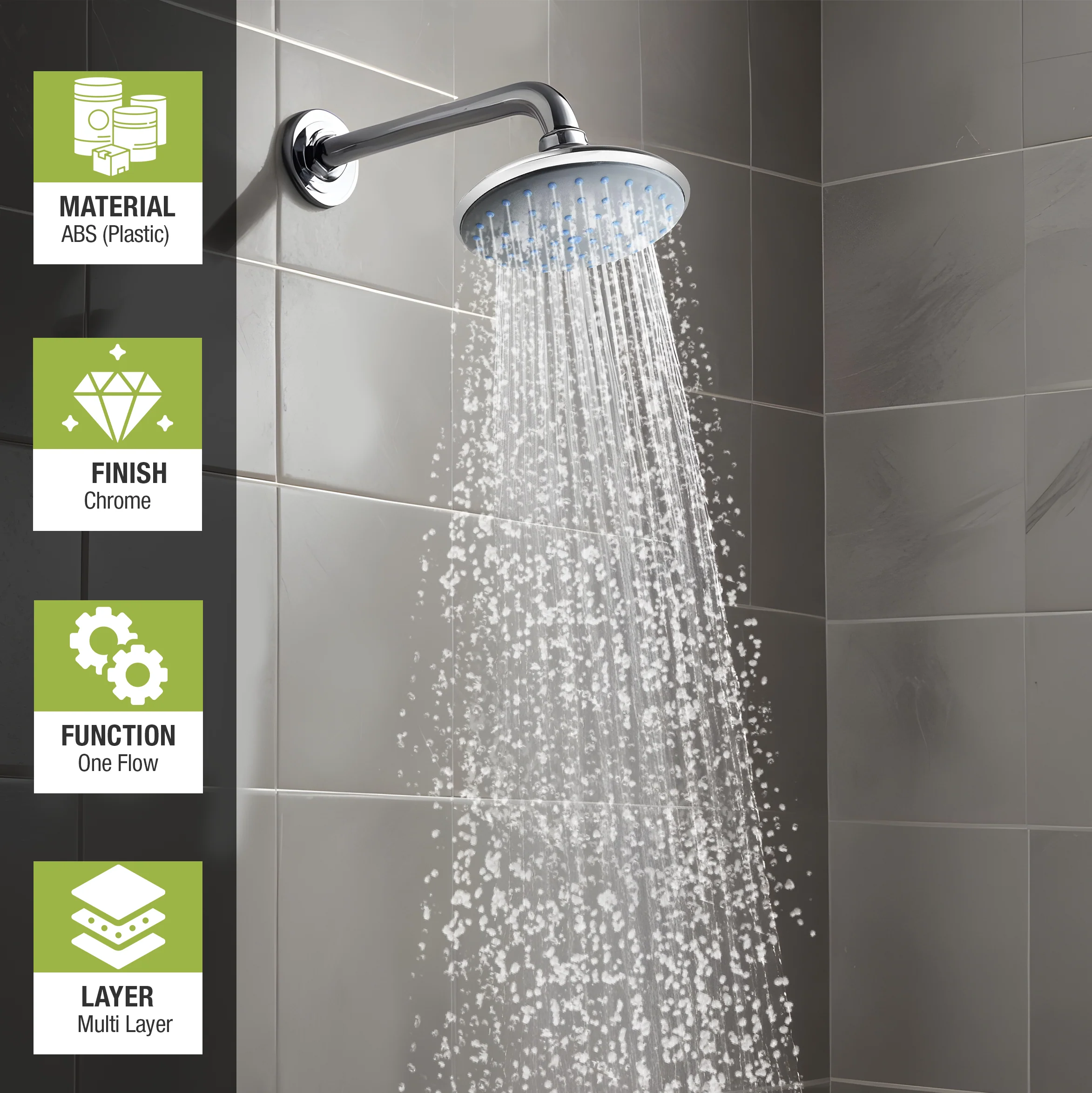 Rapid Overhead Shower (6 Inches) - LIPKA - Image 4