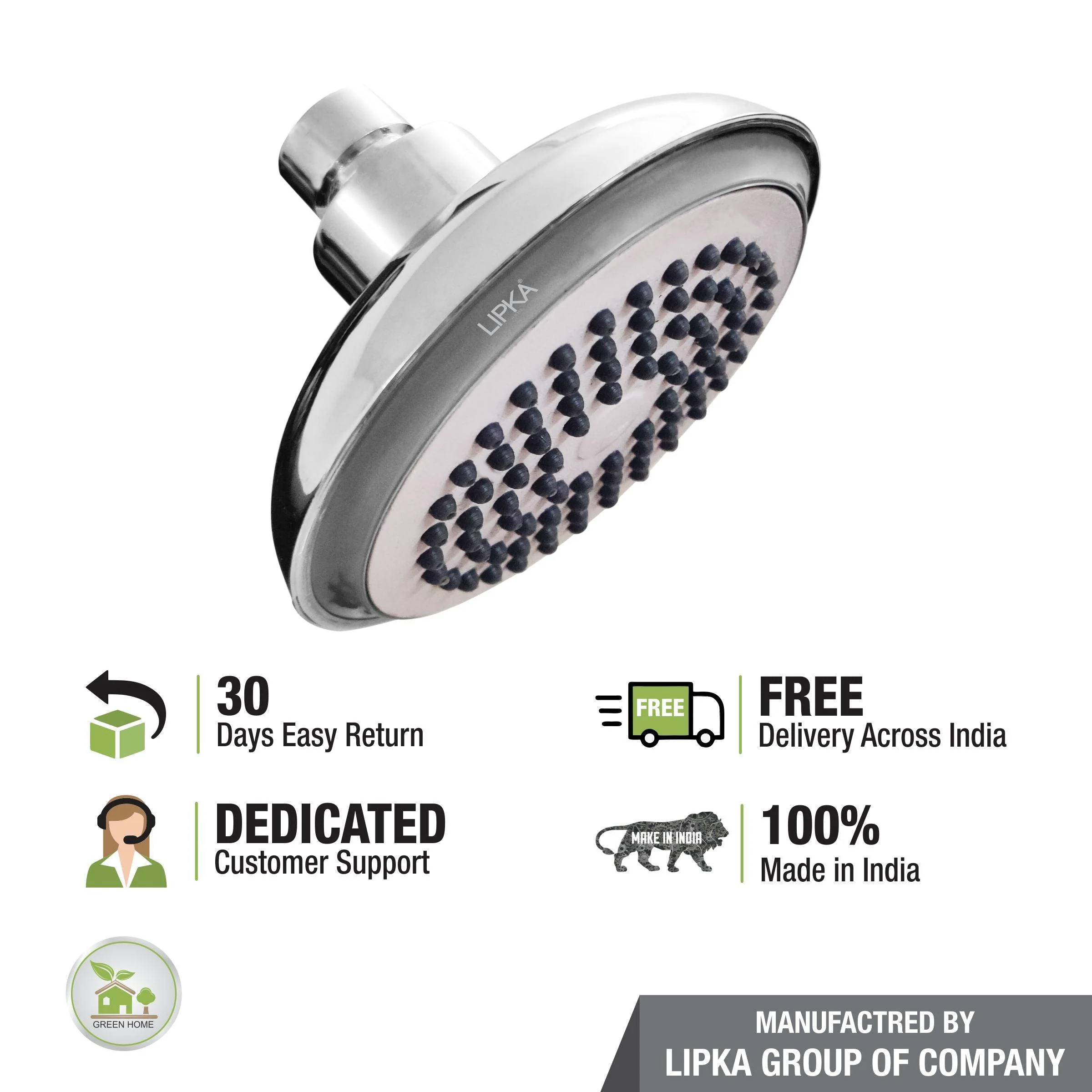 Rio Overhead Shower (4.5 Inches) - LIPKA - Image 9