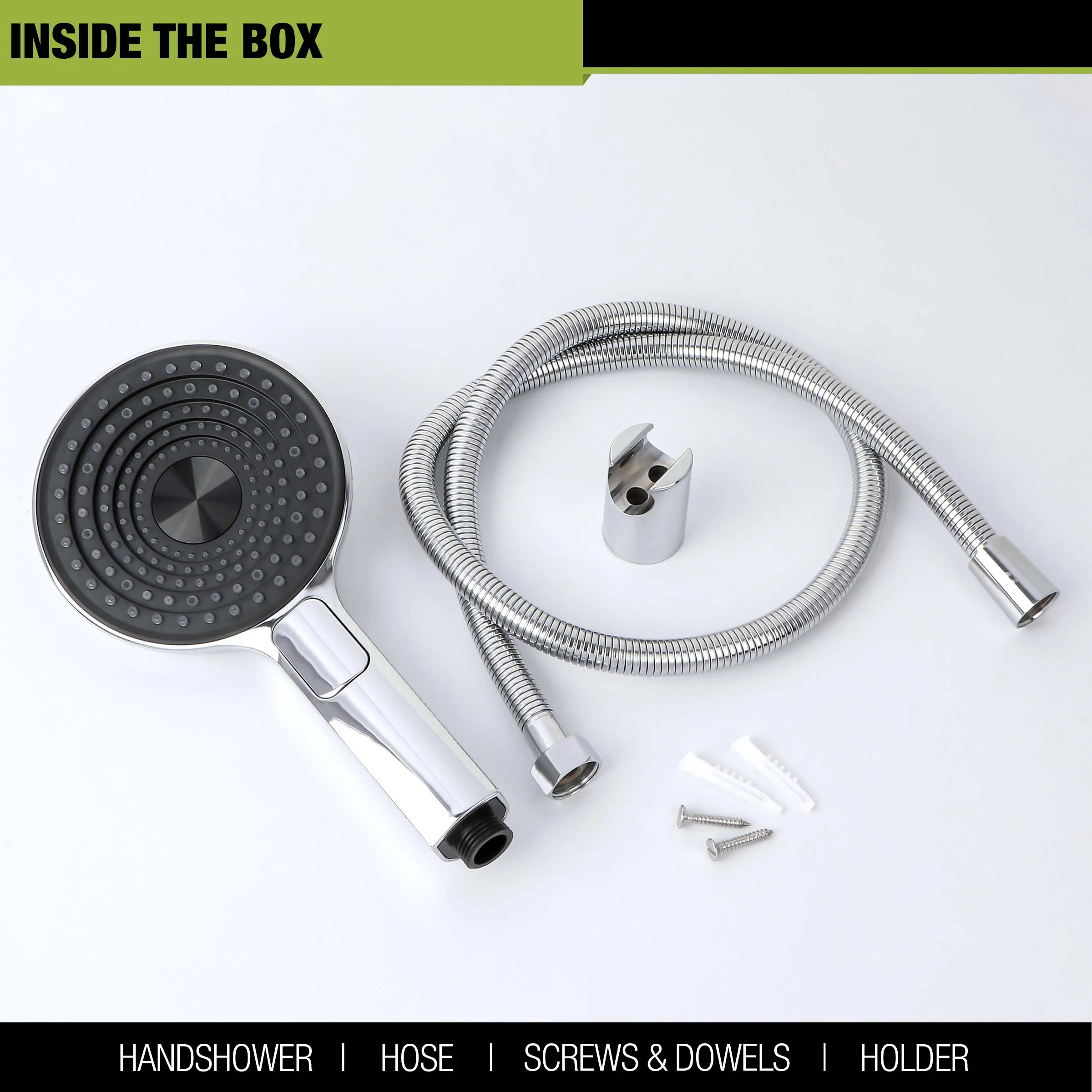 Rozzi Multi Flow Hand Shower with Wall Hook & 304-Grade - Image 3