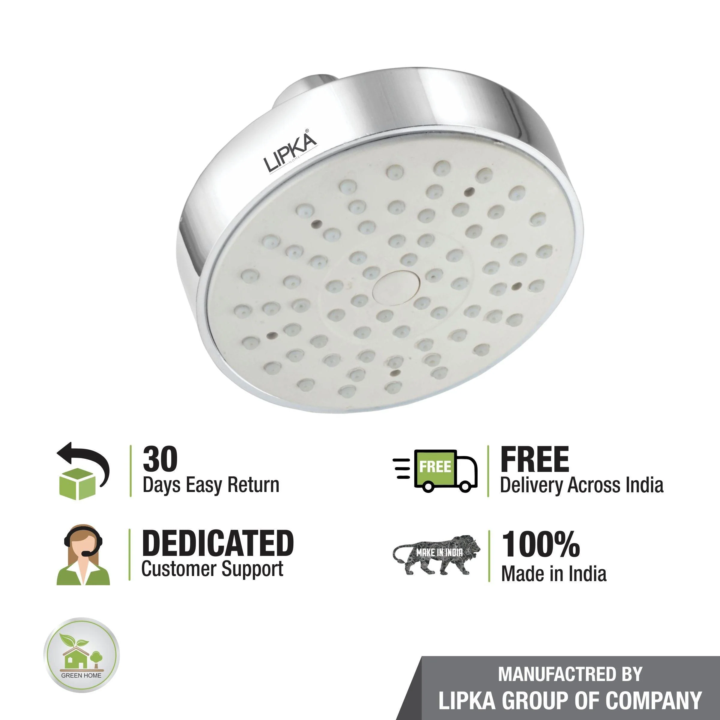 Shaan Overhead Shower (5 Inches) - LIPKA - Image 4