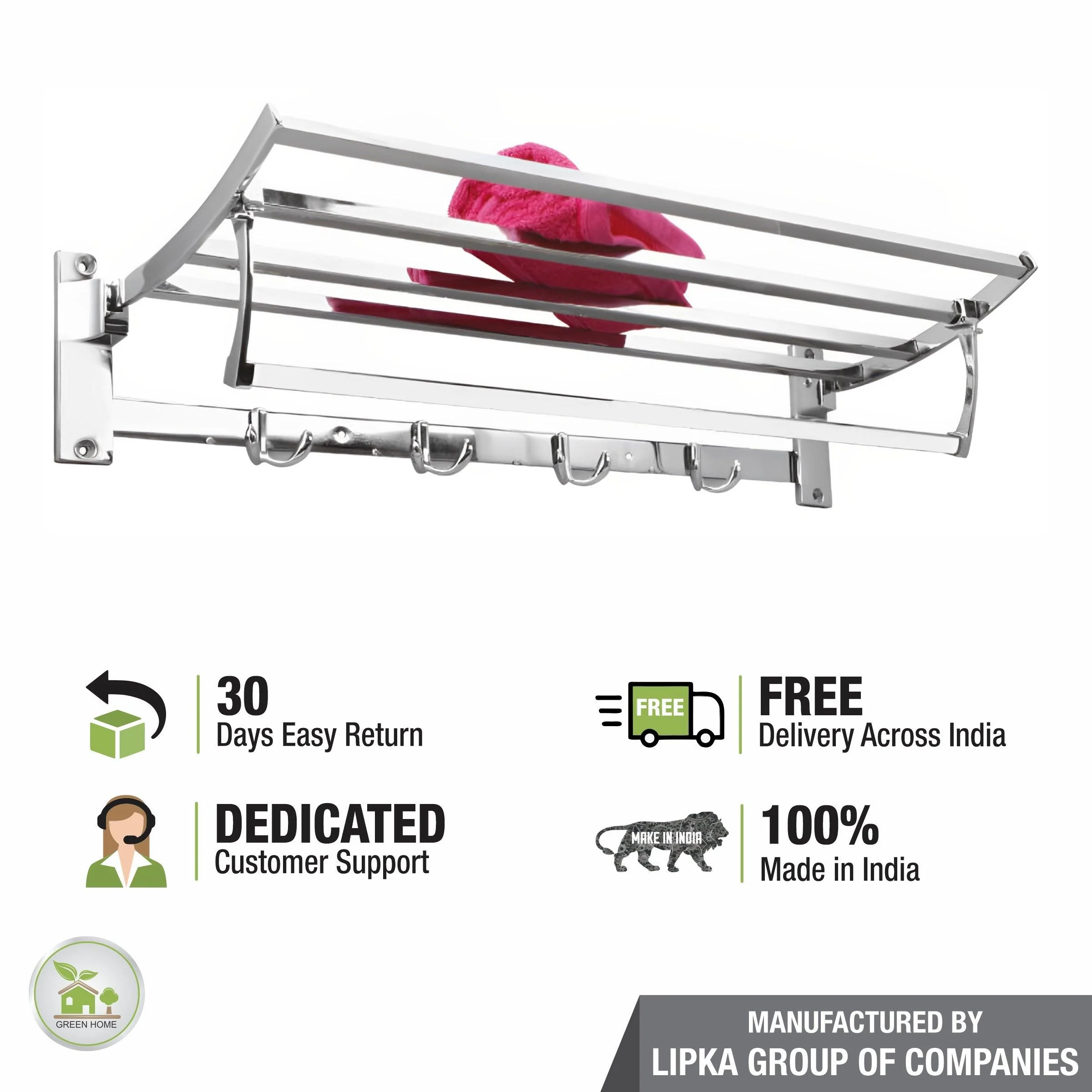 Square Foldable Rack (24 Inches) - LIPKA - Image 5