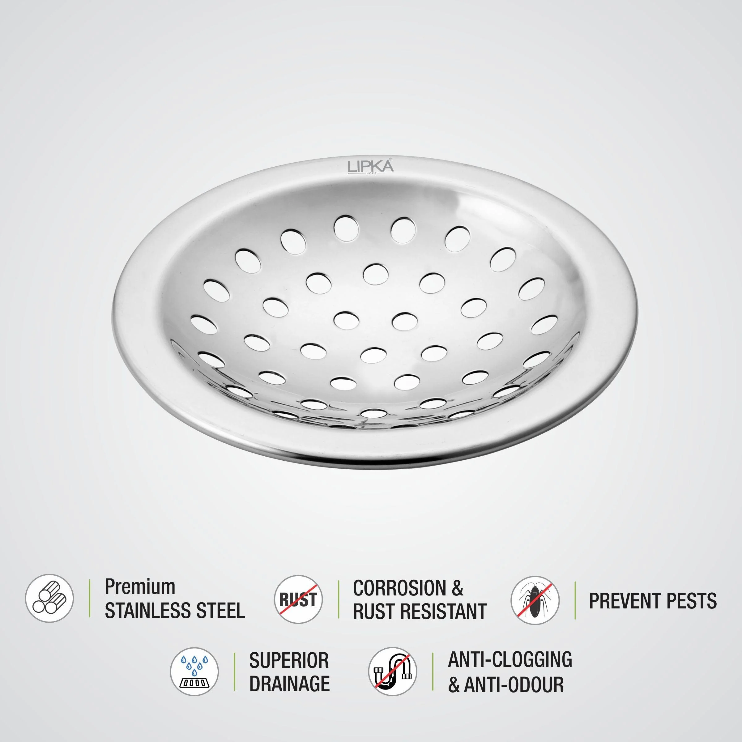 Super Heavy Snow Round Floor Drain (4.5 inches) - LIPKA - Image 3