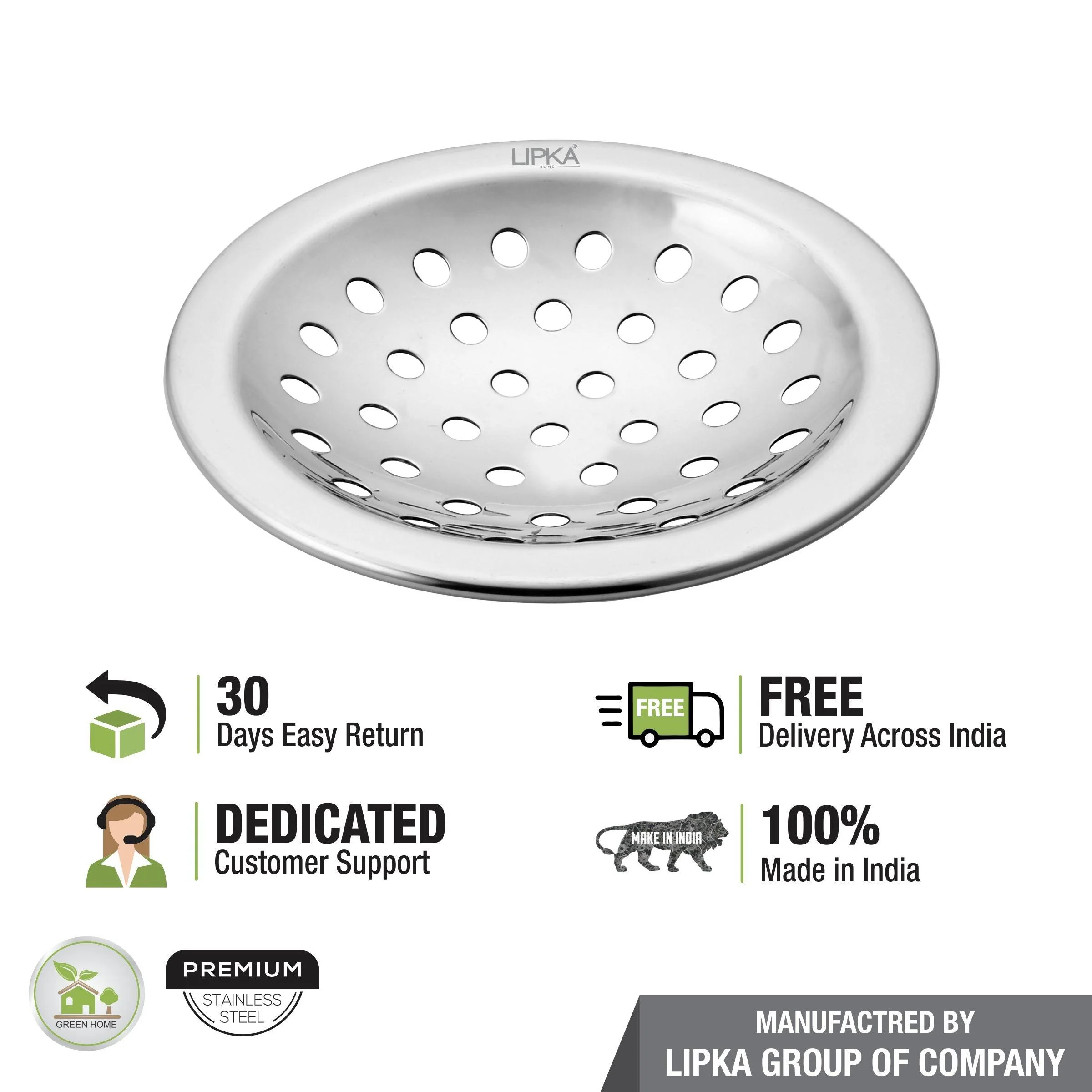 Super Heavy Snow Round Floor Drain (4.5 inches) - LIPKA - Image 4