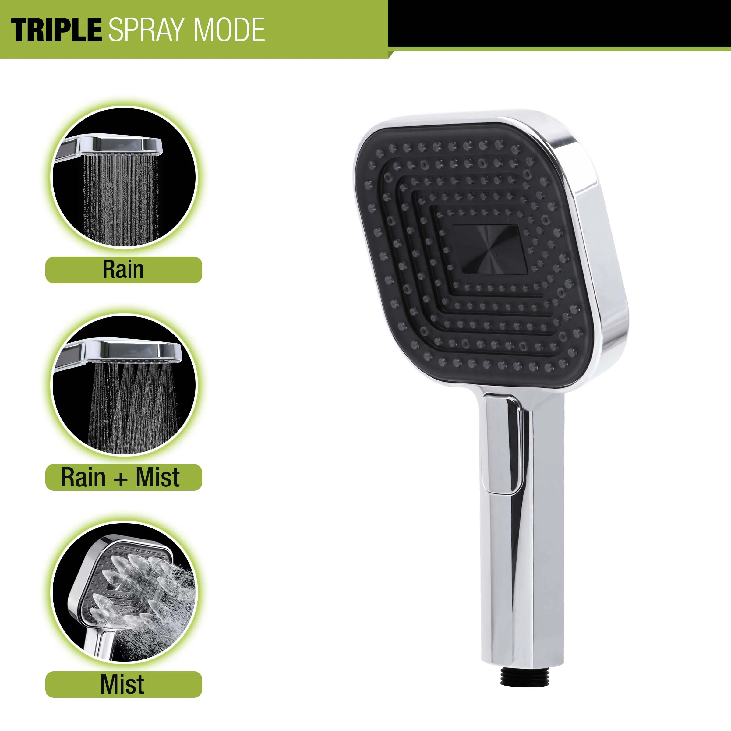 Sure Multi Flow Hand Shower with Wall Hook & 304-Grade Shower Tube - LIPKA - Image 3