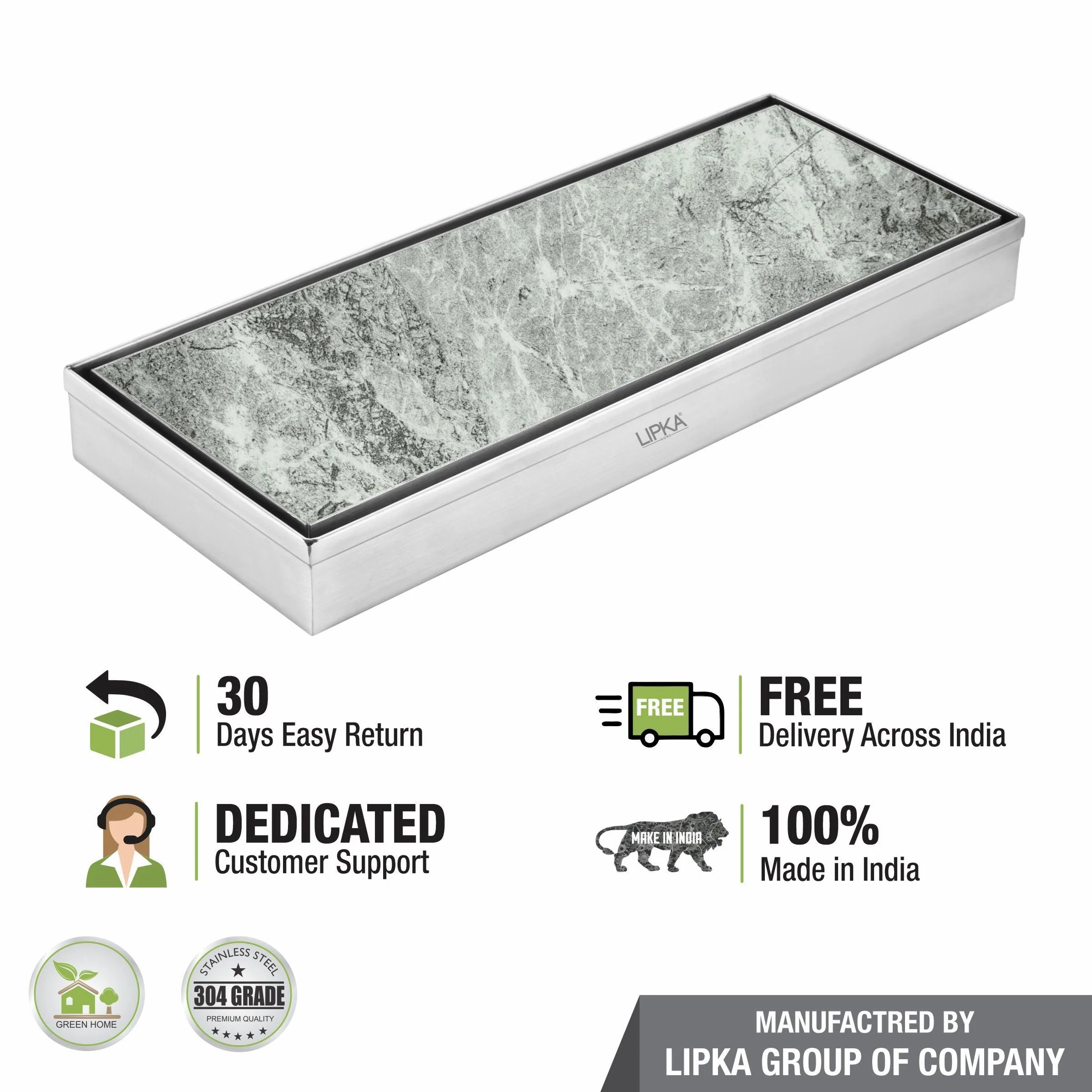 Tile Insert Shower Drain Channel (18 x 5 Inches) - LIPKA - Image 6