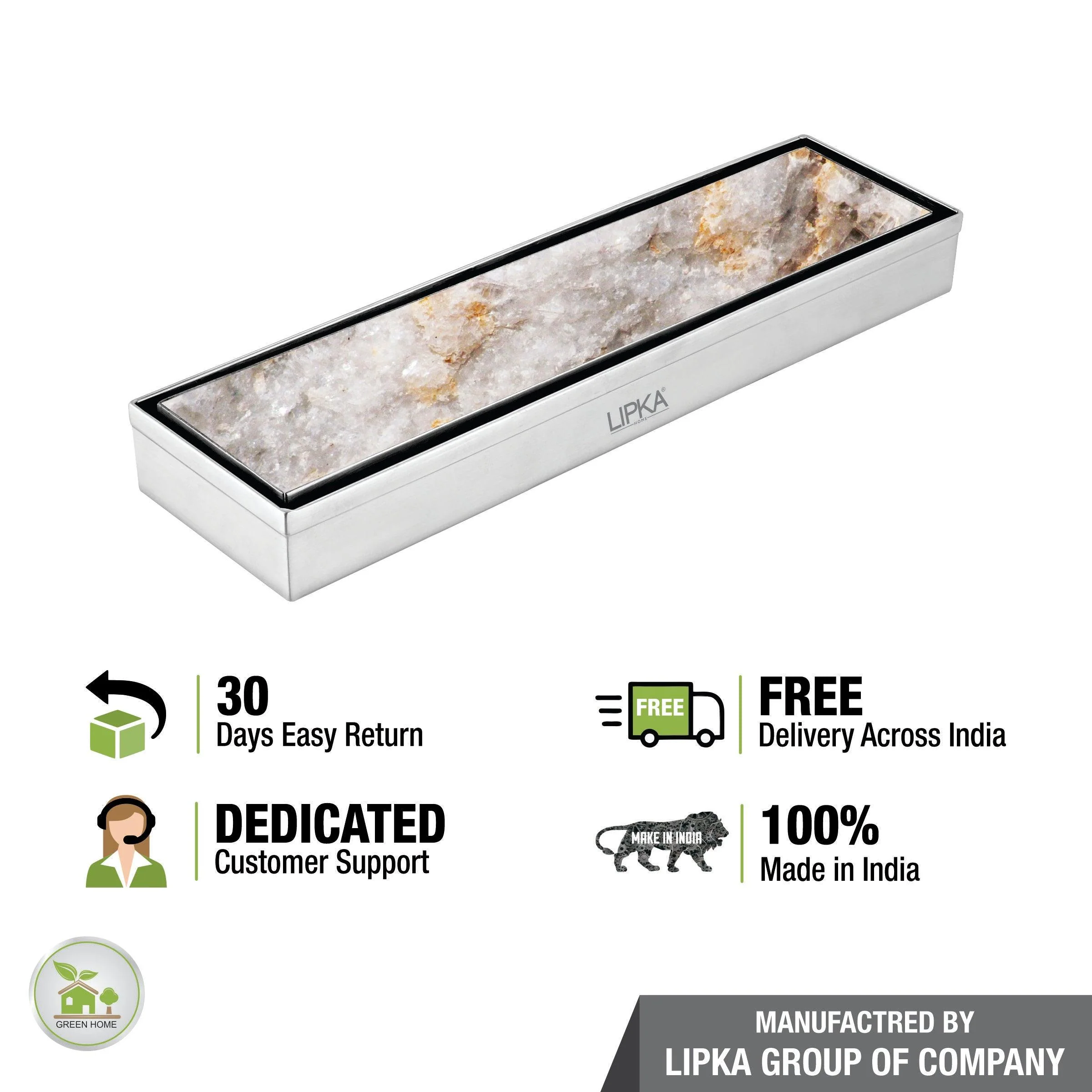 Tile Insert Shower Drain Channel (24 x 3 Inches) - LIPKA - Image 6
