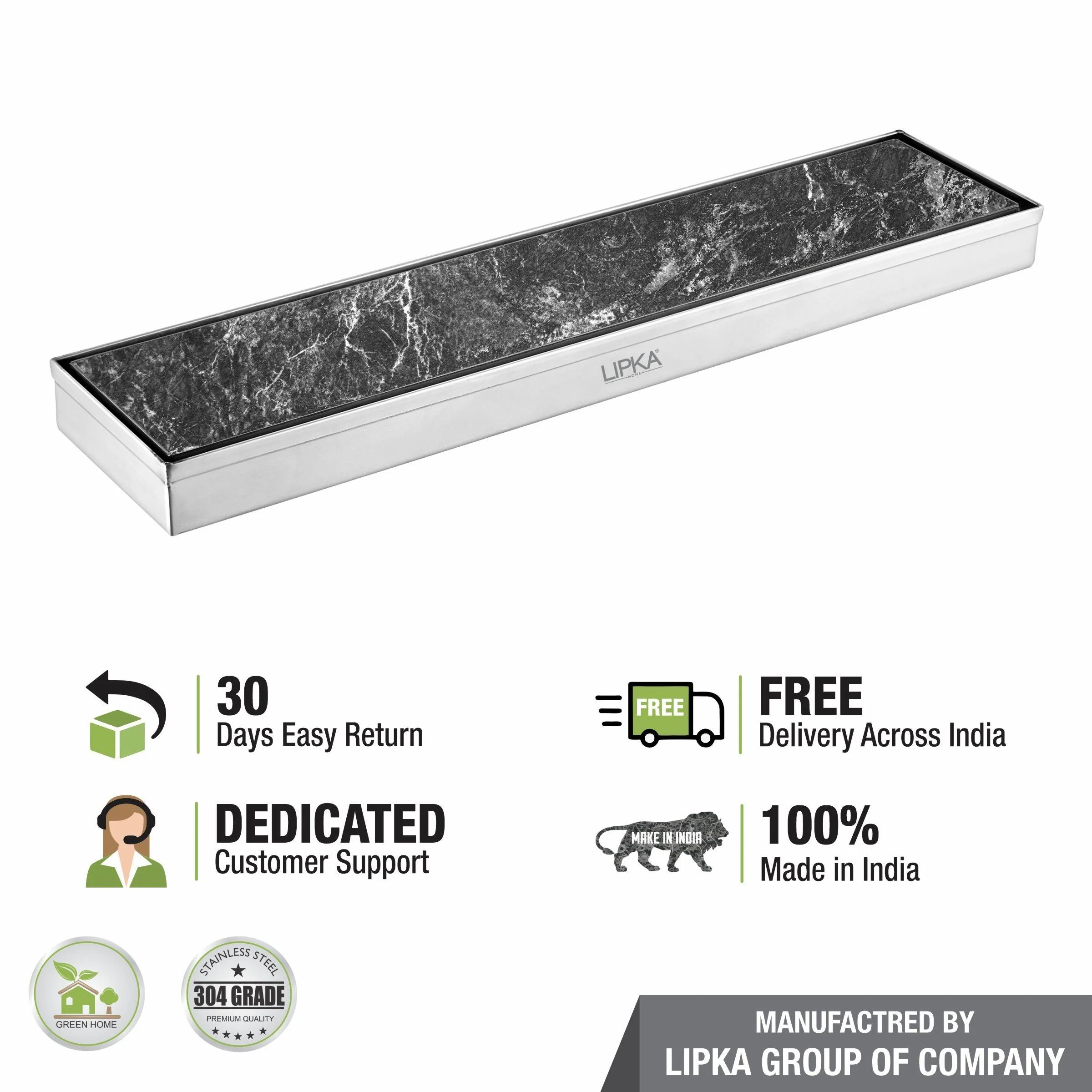 Tile Insert Shower Drain Channel (36 x 4 Inches) - LIPKA - Image 6