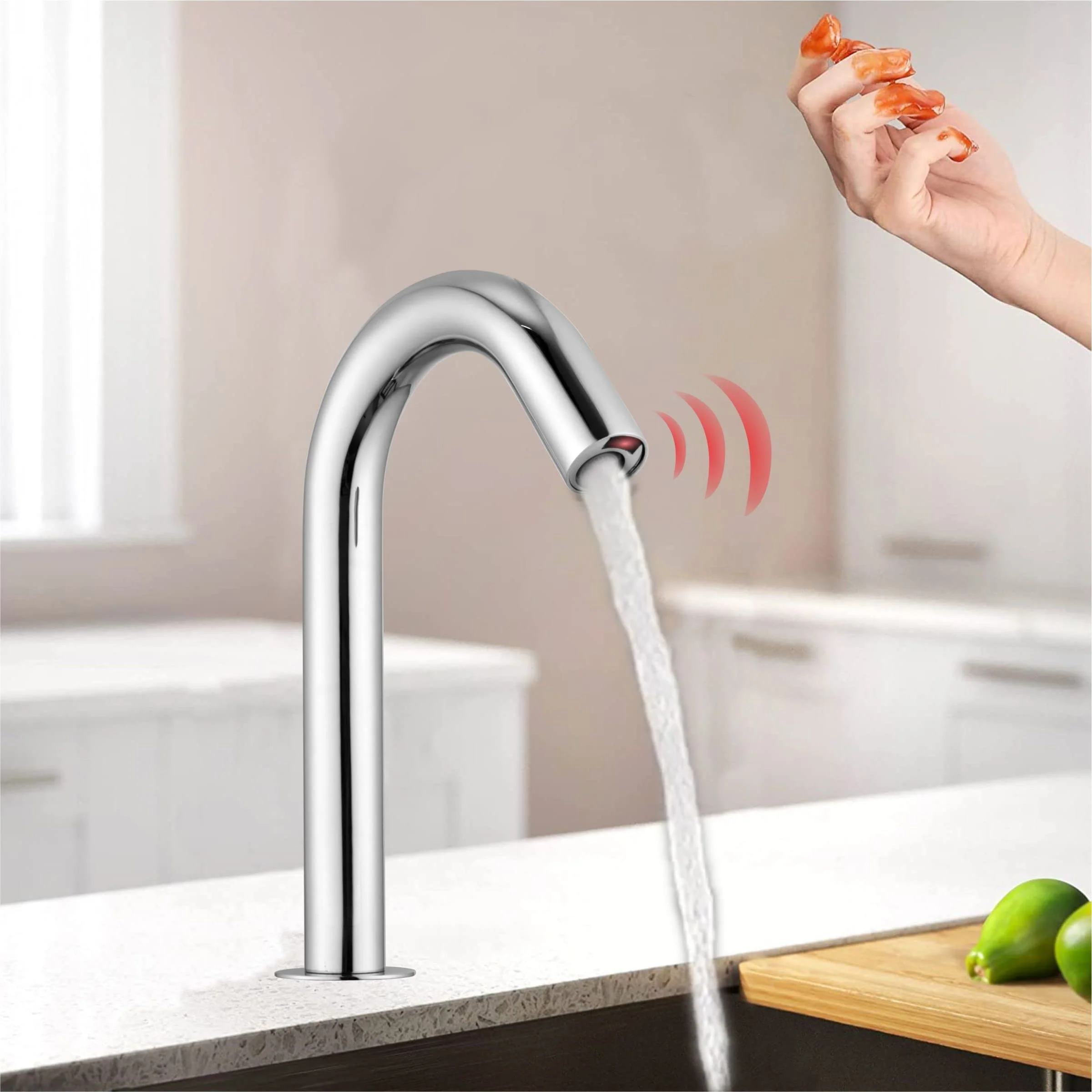 Touchless Brass Faucet (Motion Sensor at the Mouth) - LIPKA - Image 8