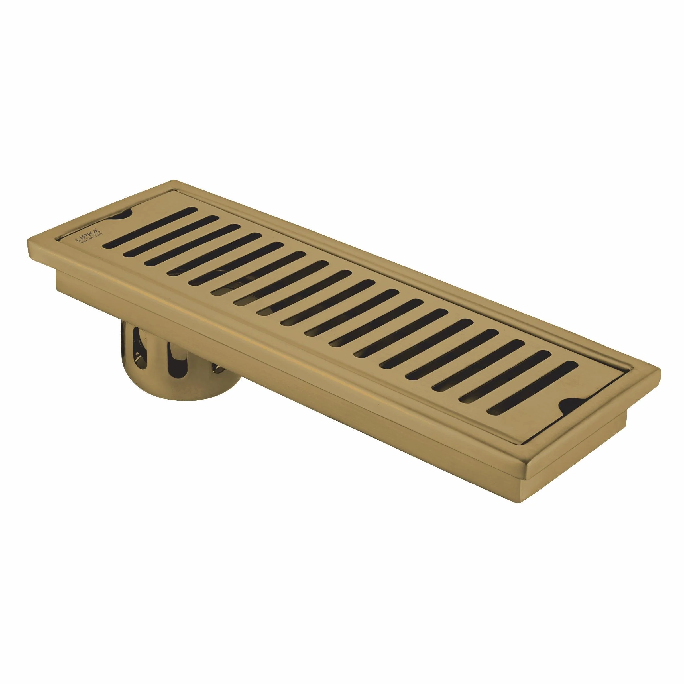 Vertical Shower Drain Channel - Yellow Gold (18 x 5 Inches) - LIPKA